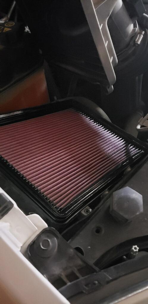 K&N High-Flow Original Lifetime Engine Air Filter: Increase Power: Compatible with 1999-2020 Cadillac/Chervolet/GMC: Escalade, Avalanche, Cheyenne, Silverado, Suburban, Tahoe, Sierra, Yukon, 33-2129 customer photo 2
