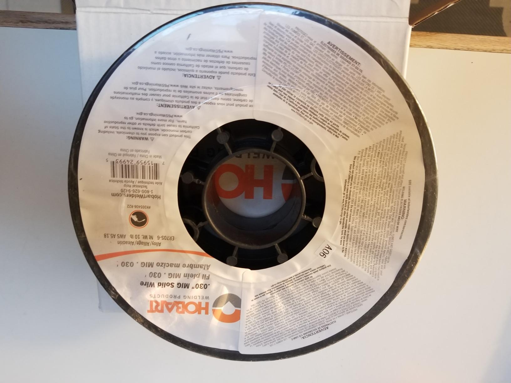 Hobart H305406-R22 10-Pound ER70S-6 Carbon-Steel Solid Welding Wire, 0.030-Inch customer photo 1