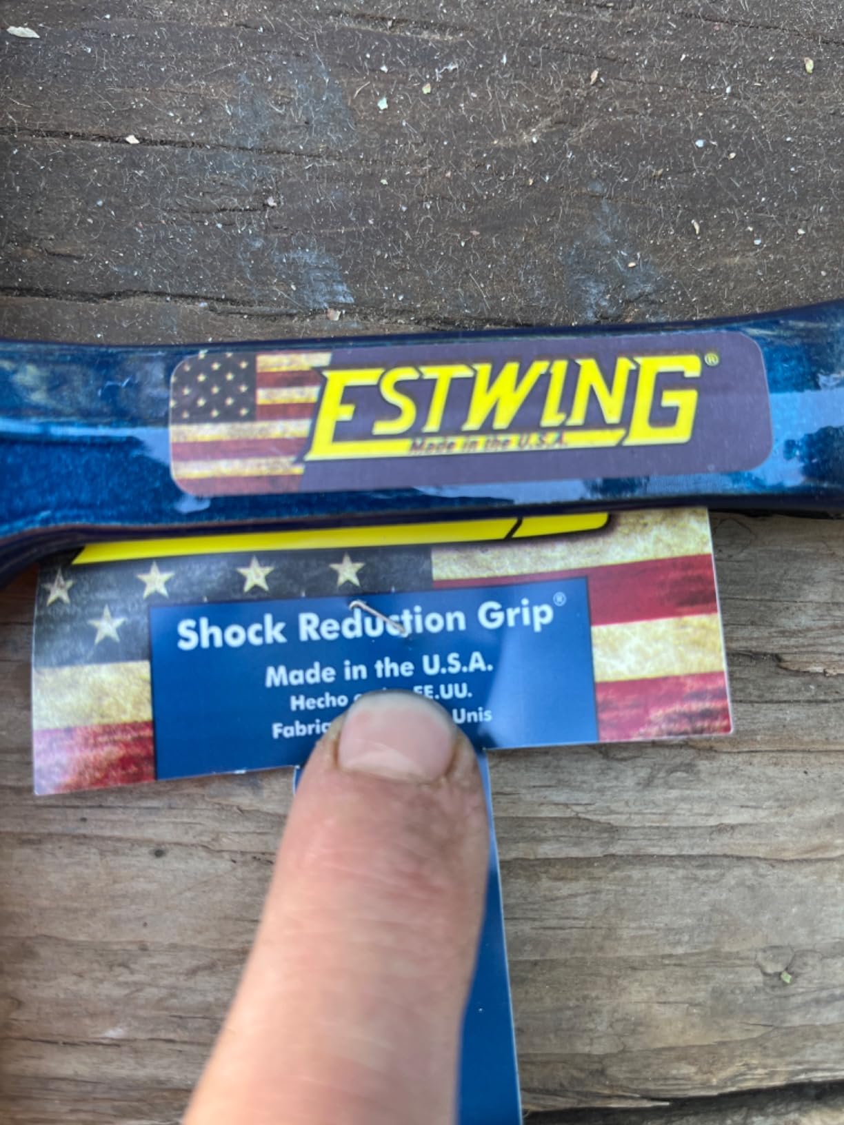 ESTWING Welding/Chipping Hammer, 14 oz Slag Hammer, E3-WC | Made in USA, Forged In One Piece, Patented Shock Reduction Grip customer photo 2