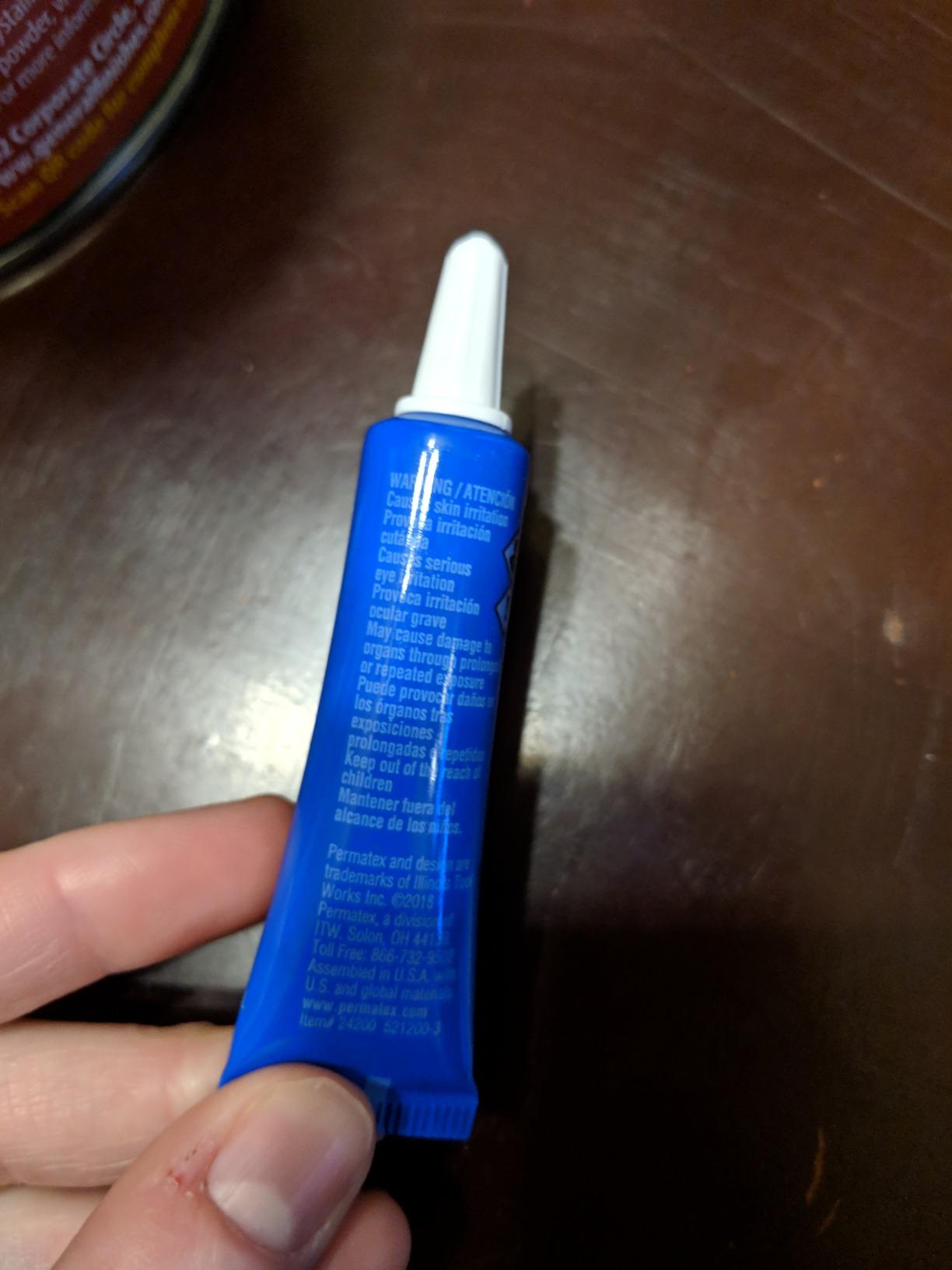 Permatex 24240 Medium Strength Threadlocker Blue, 36 ml, Automotive Threadlocker For Preventing Bolts From Loosening And Corrosion, Removable With Hand Tools customer photo 1