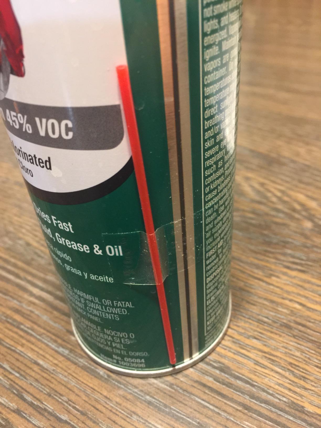 CRC Brakleen Brake Parts Cleaner Spray - Non-Chlorinated, Low VOC - 14 oz customer photo 1