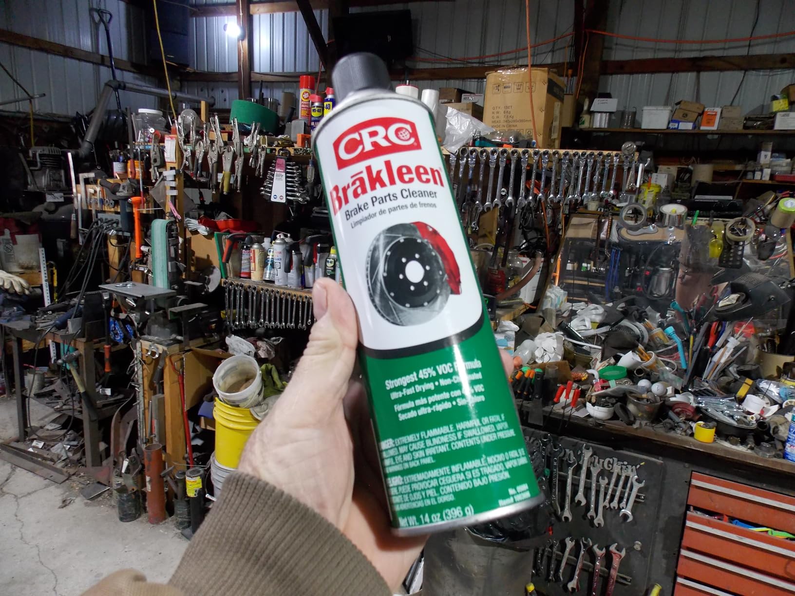 CRC Brakleen Brake Parts Cleaner Spray - Non-Chlorinated, Low VOC - 14 oz customer photo 2