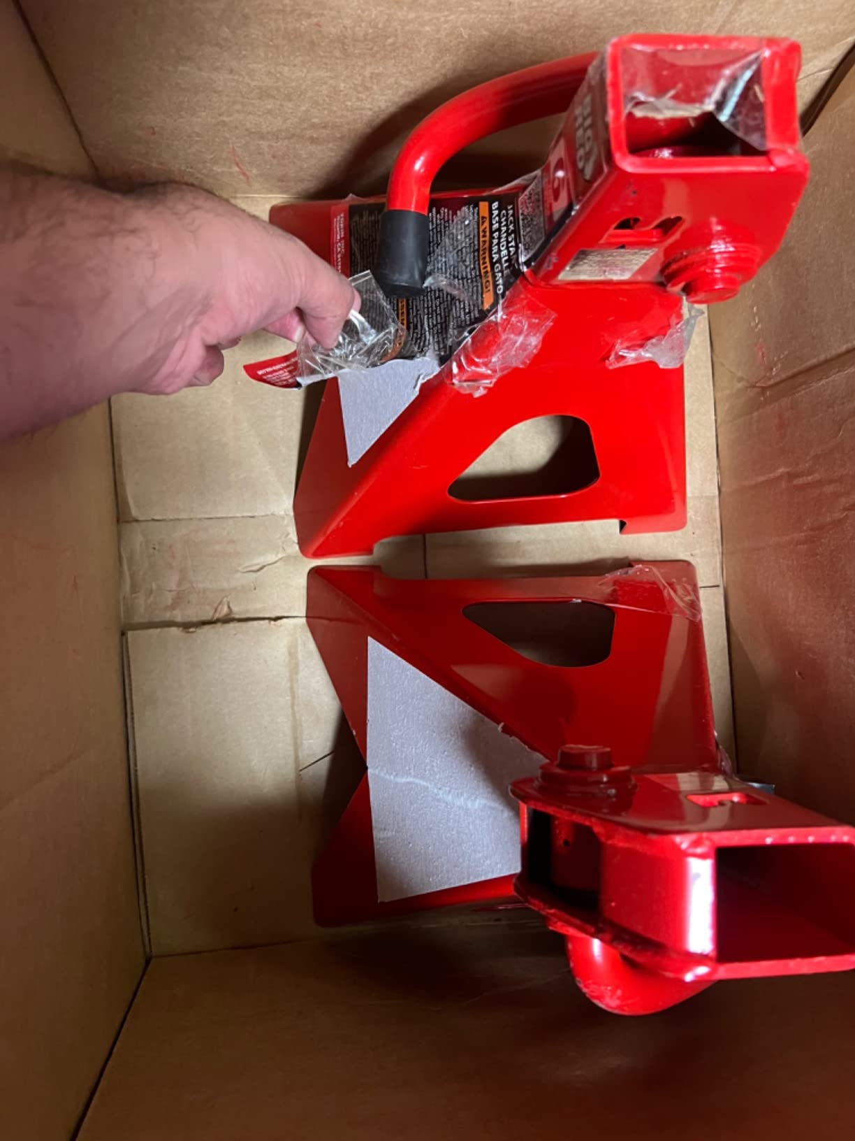 BIG RED T46202 Torin Steel Jack Stands: 6 Ton (12,000 lb) Capacity, Red, 1 Pair customer photo 2