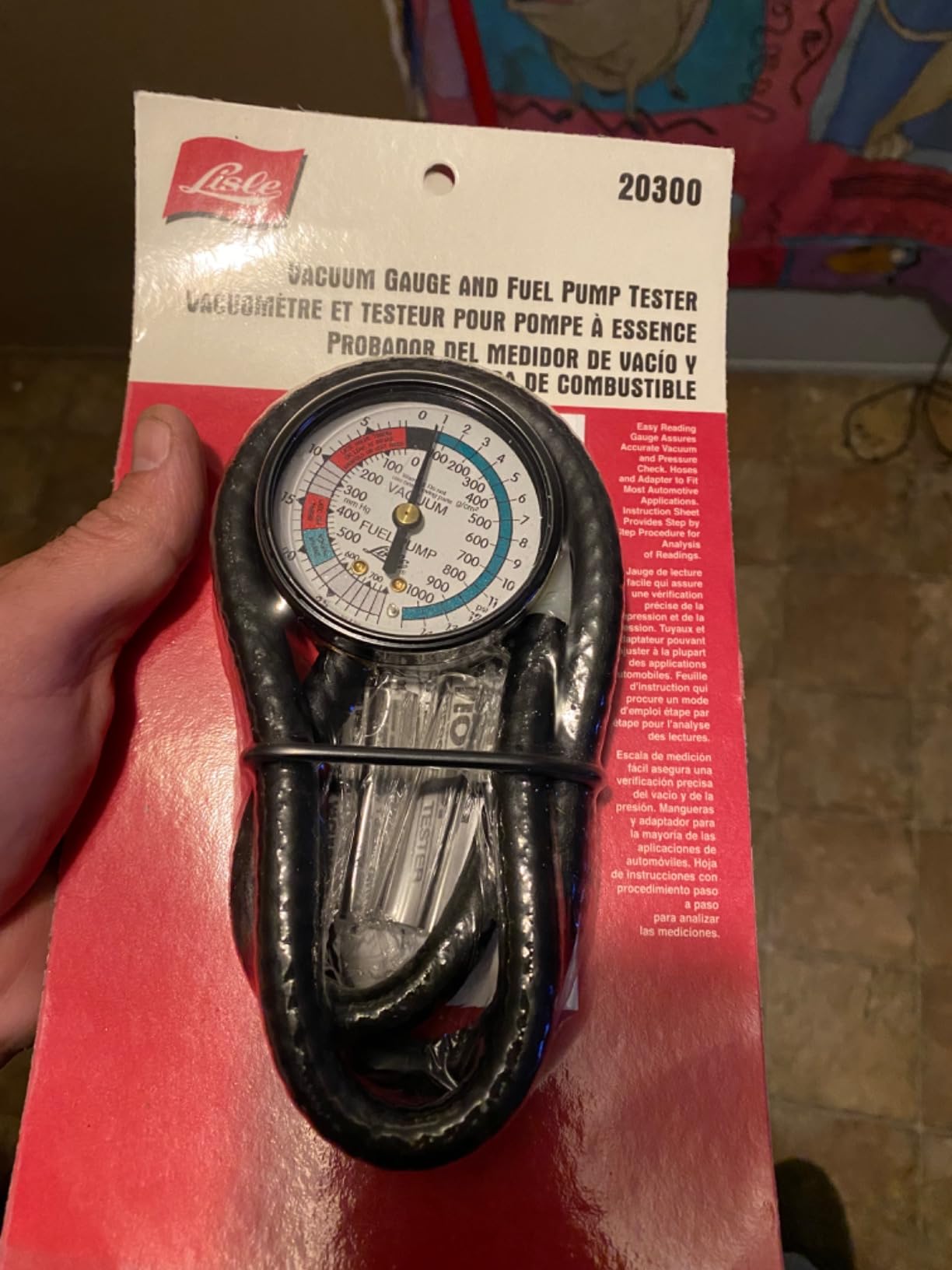 Lisle 20300 Vacuum Gauge and Fuel Pump Tester customer photo 2
