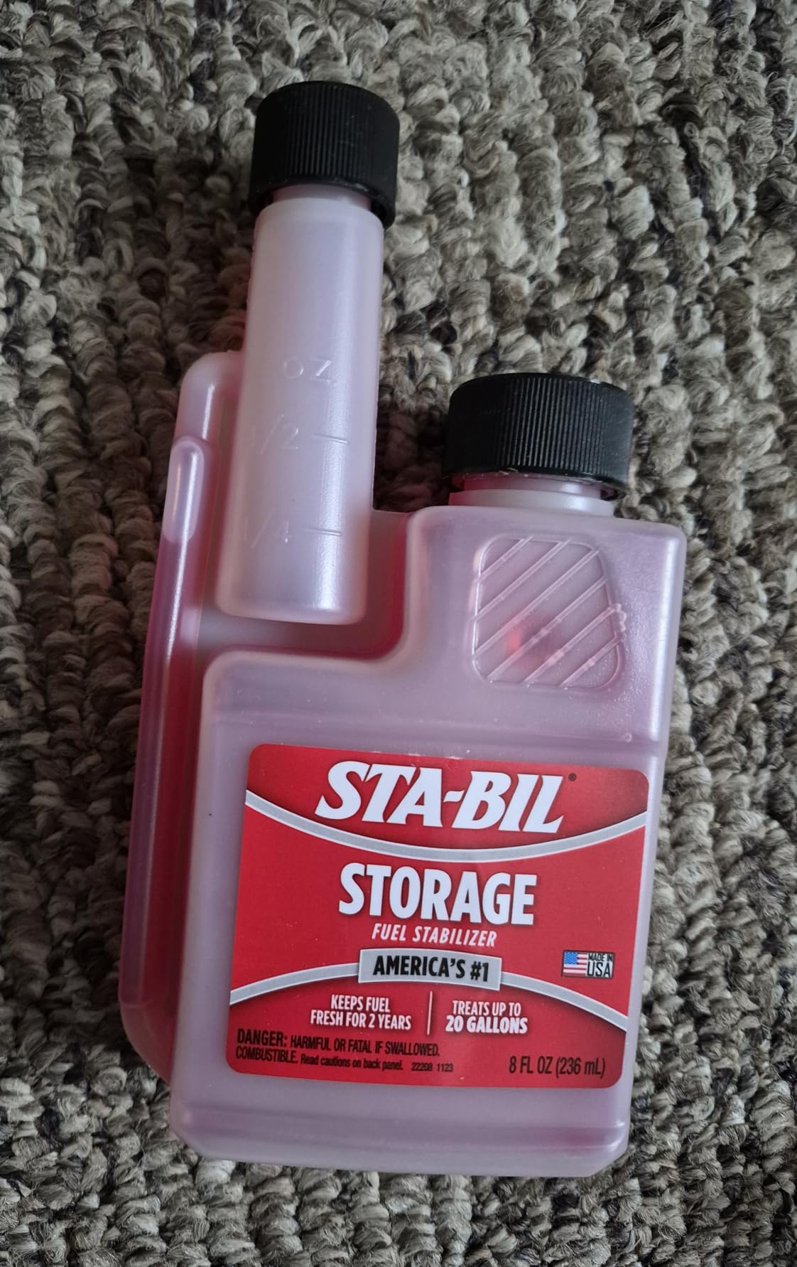 STA-BIL Storage Fuel Stabilizer, 16 oz | Treats 40 gallons. Keeps fuel fresh for up to 24 months during storage and helps protect against corrosion and ethanol damage customer photo 1