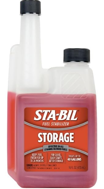 STA-BIL Storage Fuel Stabilizer, 16 oz | Treats 40 gallons. Keeps fuel fresh for up to 24 months during storage and helps protect against corrosion and ethanol damage customer photo 2