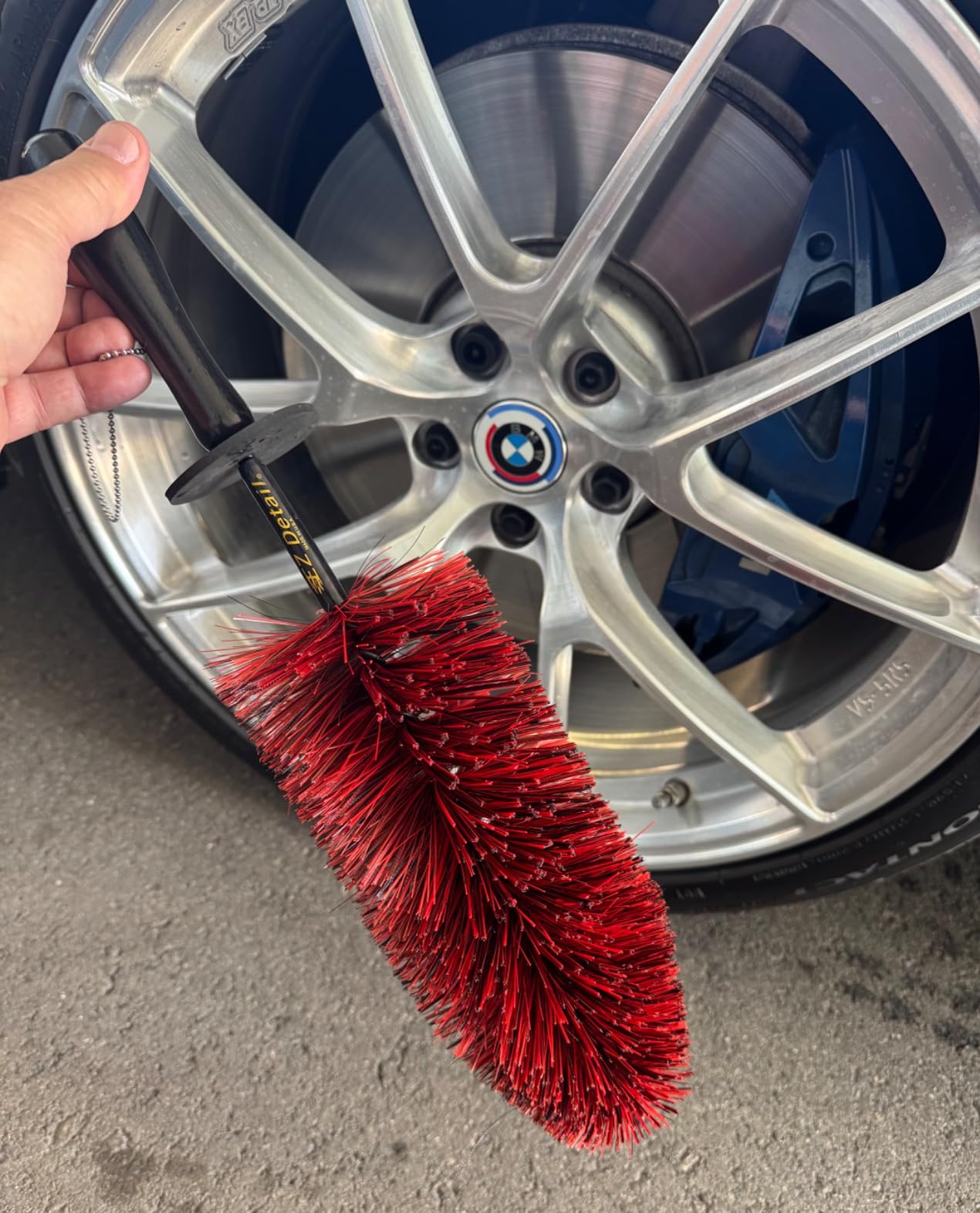 EZ Detail Big Wheel Brush - 18-Inch Flexible Nylon Rim & Barrel Cleaner for Cars, Trucks, Motorcycles - Hard-to-Reach Areas, Non-Scratch Auto Detailing Tool customer photo 1