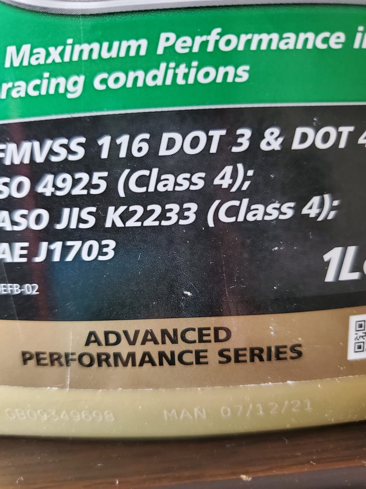 Castrol SRF Racing Brake Fluid - 1 Liter 12512 customer photo 2