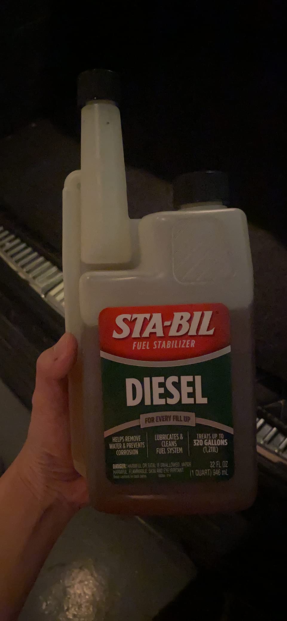 STA-BIL Diesel Fuel Stabilizer, 32 oz | Treats 320 gallons. Keeps diesel fuel fresh up to 12 months and helps prevent sludge and water buildup. customer photo 2