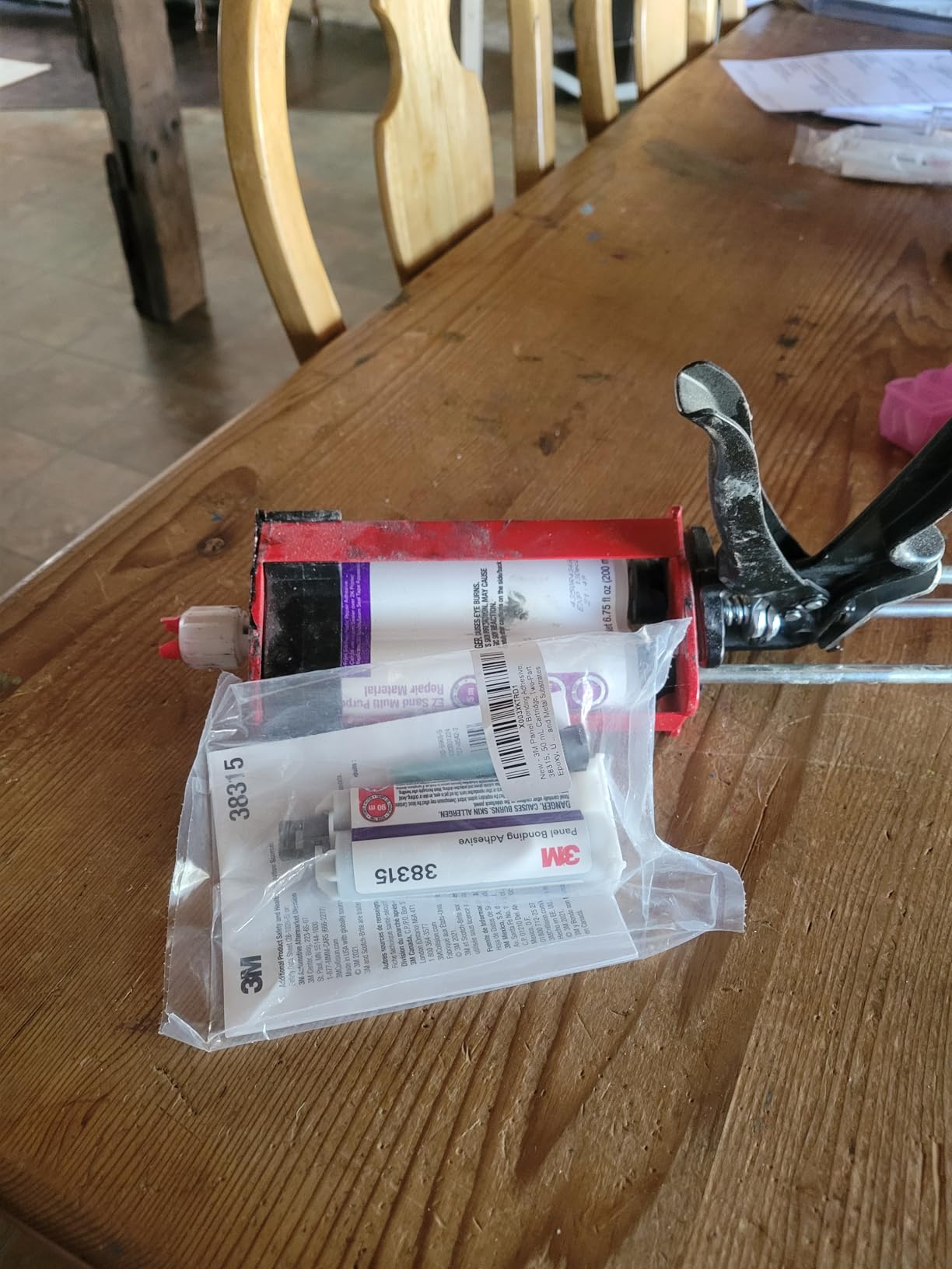 3M Panel Bonding Adhesive, 38315, 50 mL Cartridge, Two-Part Epoxy | Used On Plastic and Metal Substrates customer photo 1