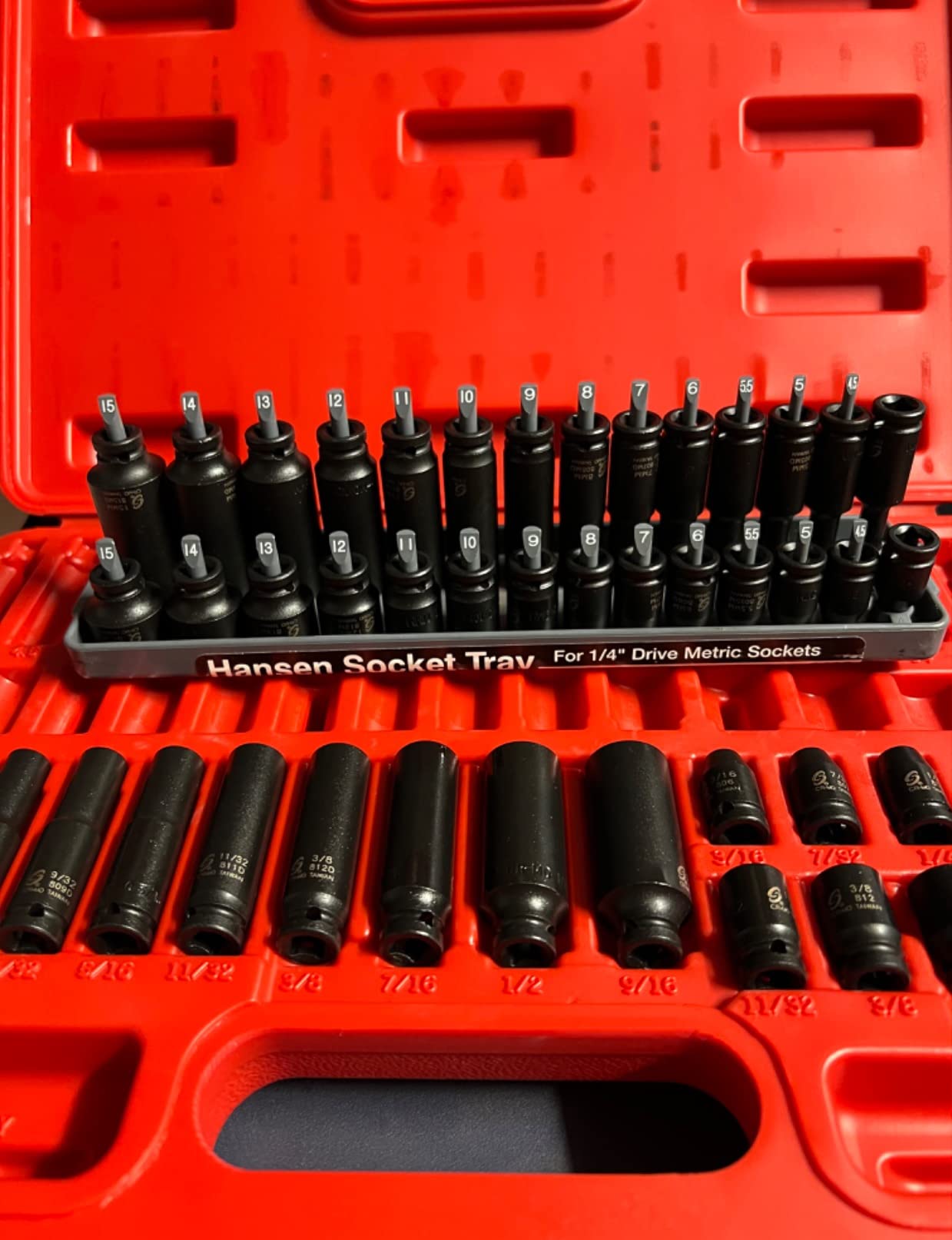 Sunex 1848, 1/4 Inch Drive Master Impact Socket Set, 48-Piece, SAE/Metric, Cr-Mo Alloy Steel customer photo 1