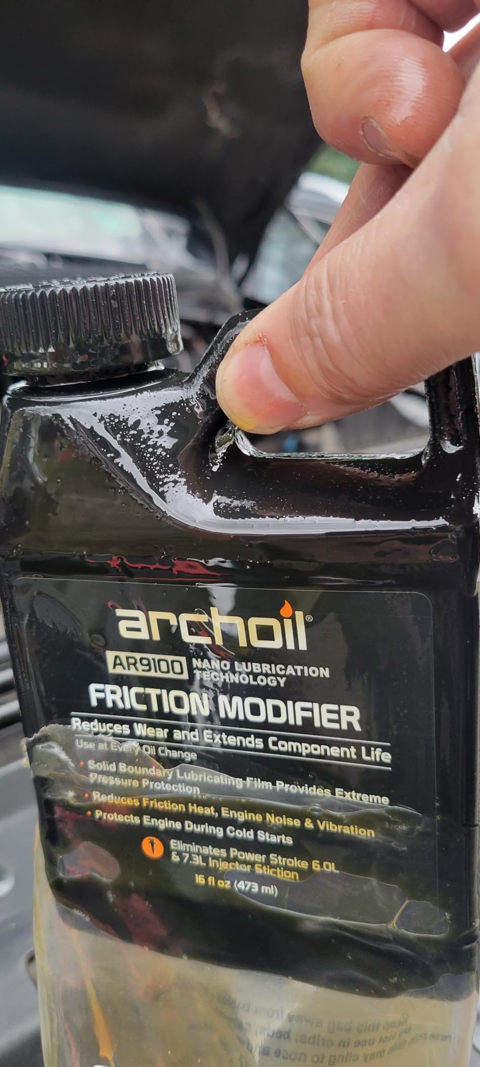 Archoil AR9100 Oil Additive (16oz) for All Vehicles - Powerstroke Cold Starts, Eliminates Injector Problems customer photo 1