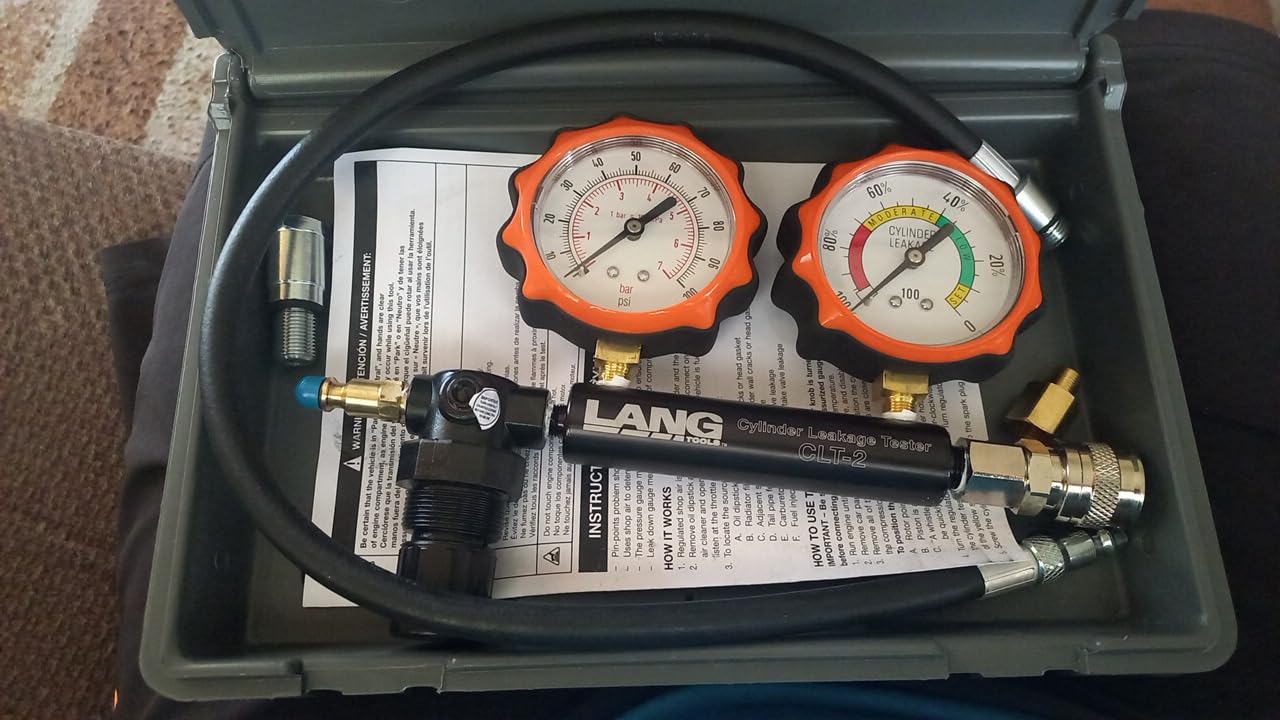 Lang Tools CLT-2 100 PSI Cylinder Leakage Tester with 2 Gauges, One Size customer photo 1