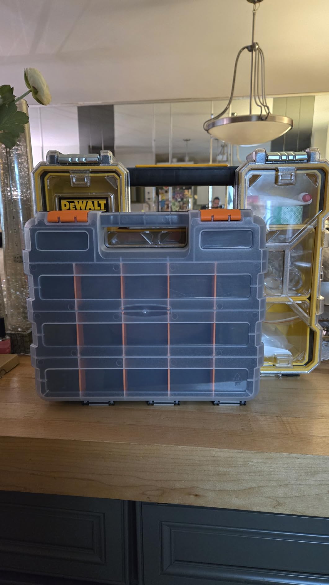 DEWALT Small Parts Organizer, Hardware Storage Box with Removable Dividers, 10-Compartment (DWST14825) customer photo 2