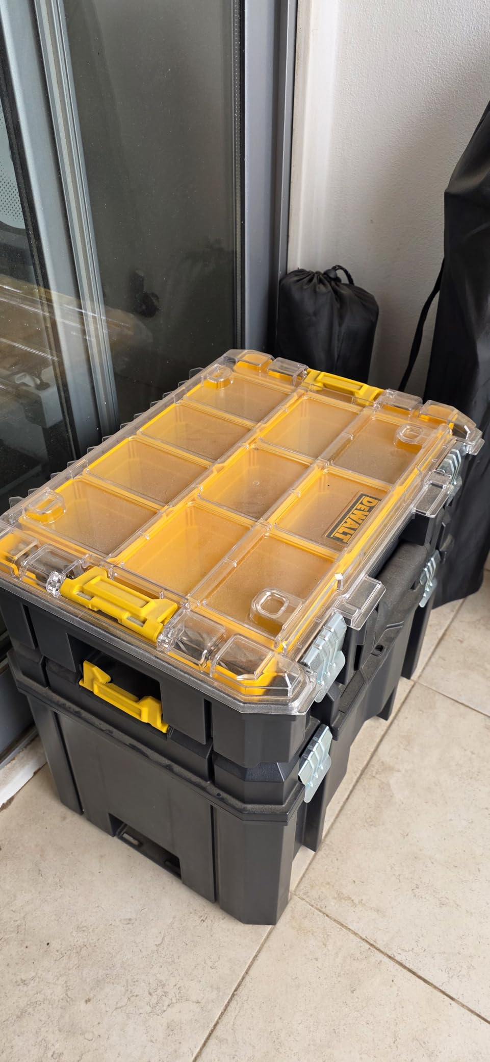 DEWALT TSTAK Tool Organizer, Small Parts and Screw Organizer Tool Box with Removable Compartments, (DWST17805) customer photo 1