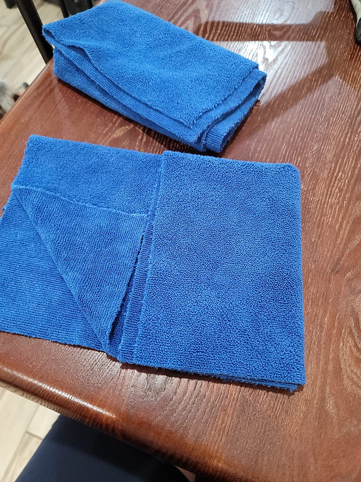 The Rag Company - The Miner - Professional Metal Polishing Microfiber Towels for Cars; Safe on High-End Wheels and Soft Metals, 70/30 Blend, Dual-Pile, 365GSM, 16in x 16in, Grey (10-Pack) customer photo 1