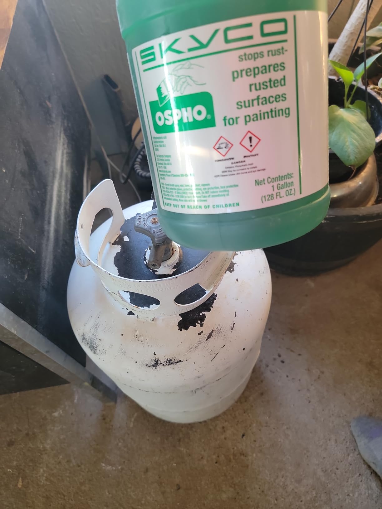 Ospho Metal Treatment Gallon - Rust Converter for Metal Surfaces - Rust Remover for Cars, Boats, Trucks, 1 Gallon customer photo 1