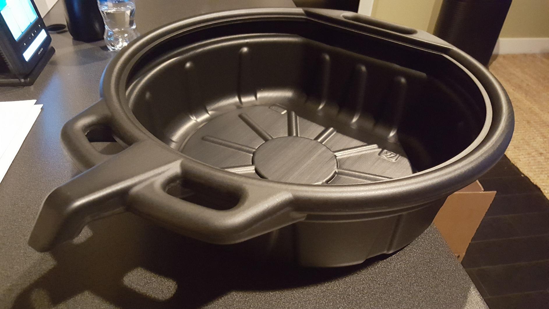 Capri Tools CP21023 Portable Oil Drain Pan, Anti-Freeze, Green customer photo 1