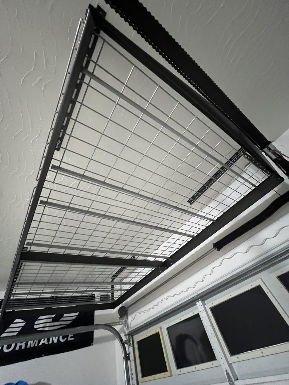 MonsterRax 4x8 Overhead Garage Storage Rack, White, 24