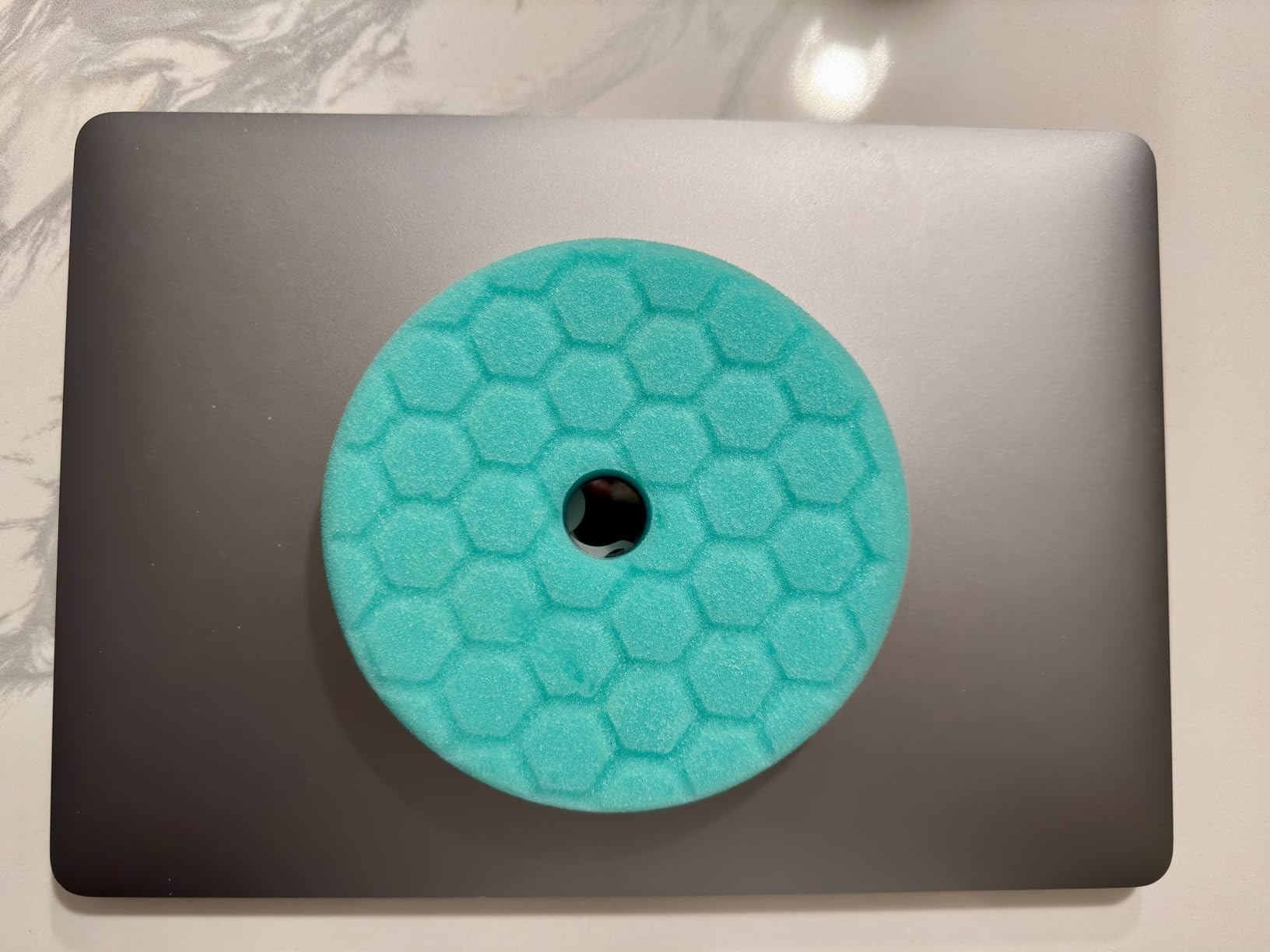 Chemical Guys, Hex-Logic Quantum Light-Medium Polishing Pad, White, 5.5 in | For paint correction and finishing, 5 inch backing plates, removes swirls, water spots, light oxidation customer photo 1