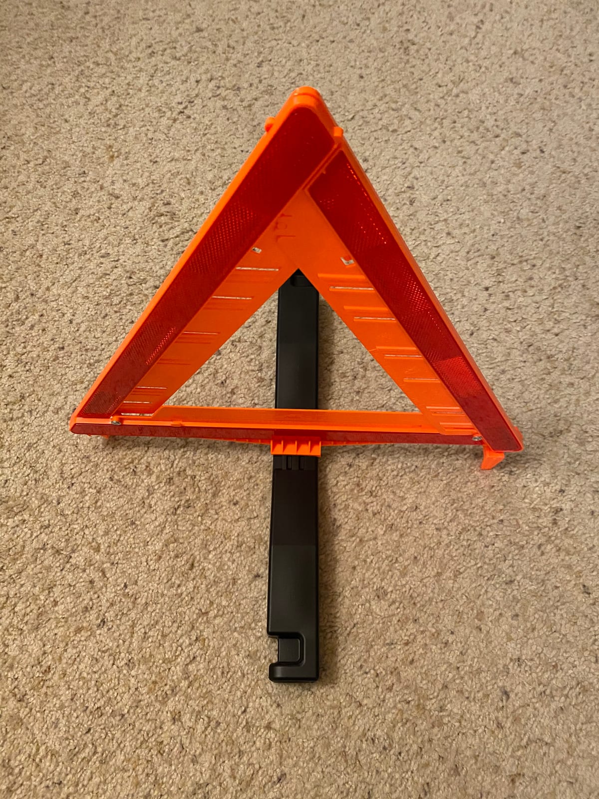 CARTMAN 3PK DOT Approved Foldable Road Safety Warning Triangles - Heavy weighted anti-tip base, high visibility reflect panels, fully compliant with US FMVSS 571.125 roadside safety rules customer photo 2