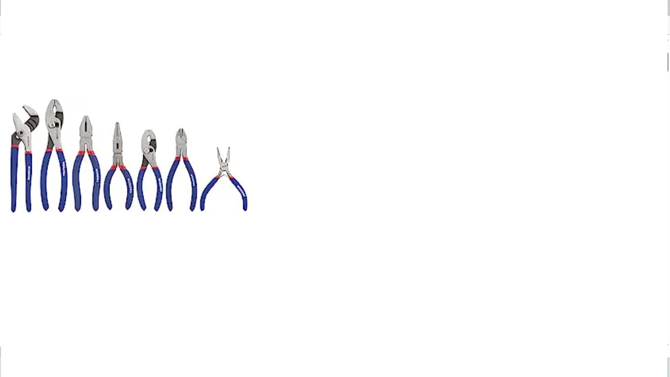 WORKPRO 7-Piece Pliers Set, Pliers Tool Set with Comfort Grip, Blue customer photo 2