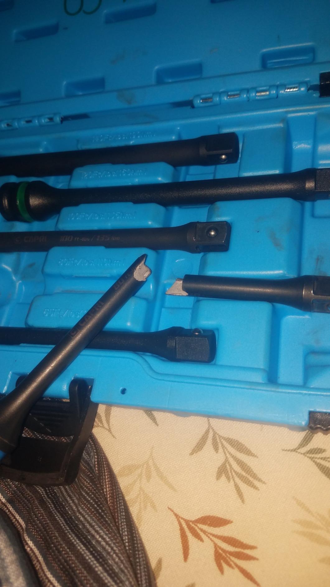 Capri Tools 30083 Torque Limiting Extension Bar Set (5 Piece), 65-140 ft. lbs., 1/2 in. Drive customer photo 2