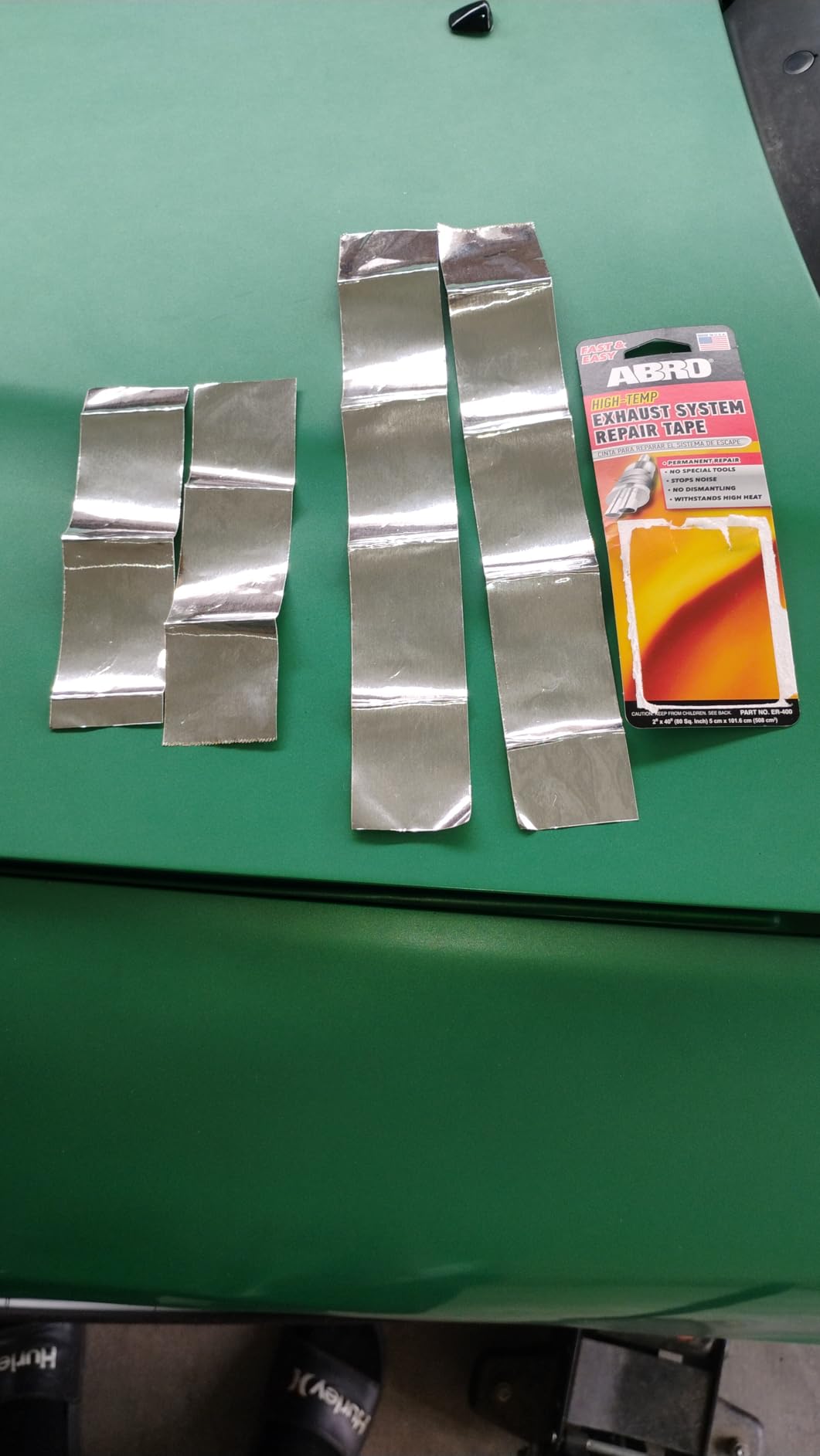 ABRO Exhaust Tape, High-Temp Muffler Repair Kit | High-heat wrap seals cracks and holes in mufflers, pipes and joints; hardens under heat for a lasting repair customer photo 2