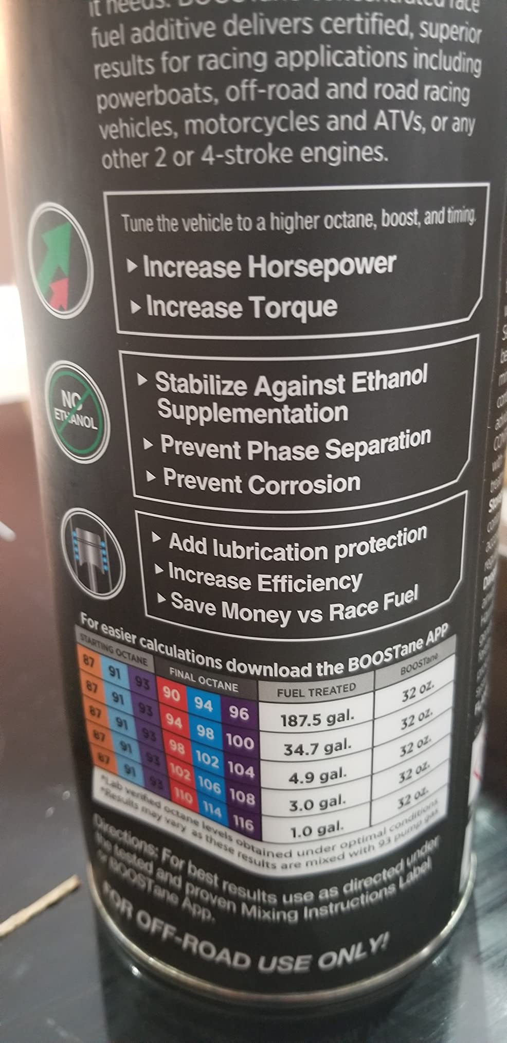BOOSTane Professional Octane Booster, Formulated to Increase Octane for High-Performance Race Engines, 32oz (1 Pack) customer photo 2