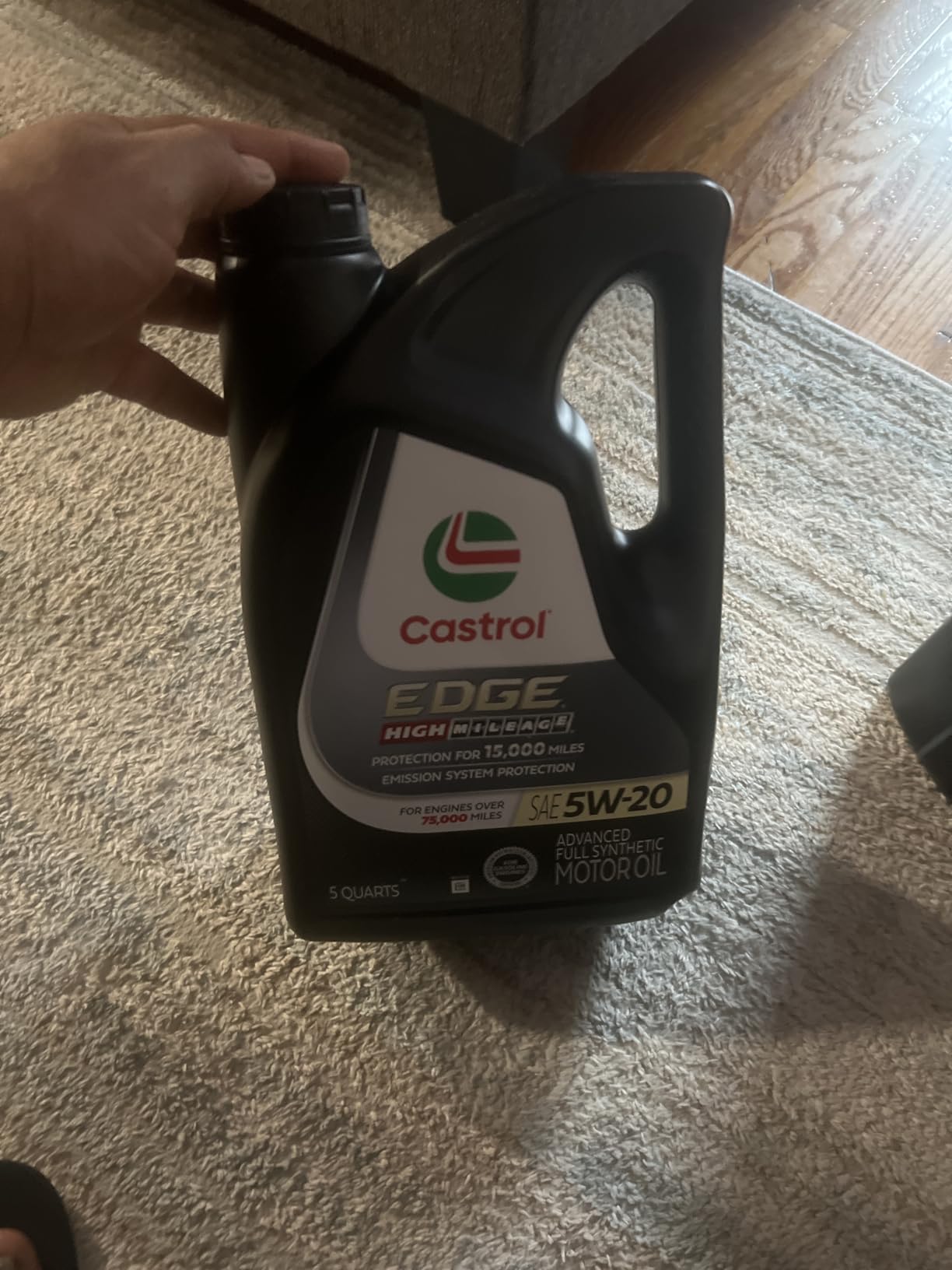 Castrol EDGE High Mileage 5W-20 Advanced Full Synthetic Motor Oil, 5 Quarts customer photo 2