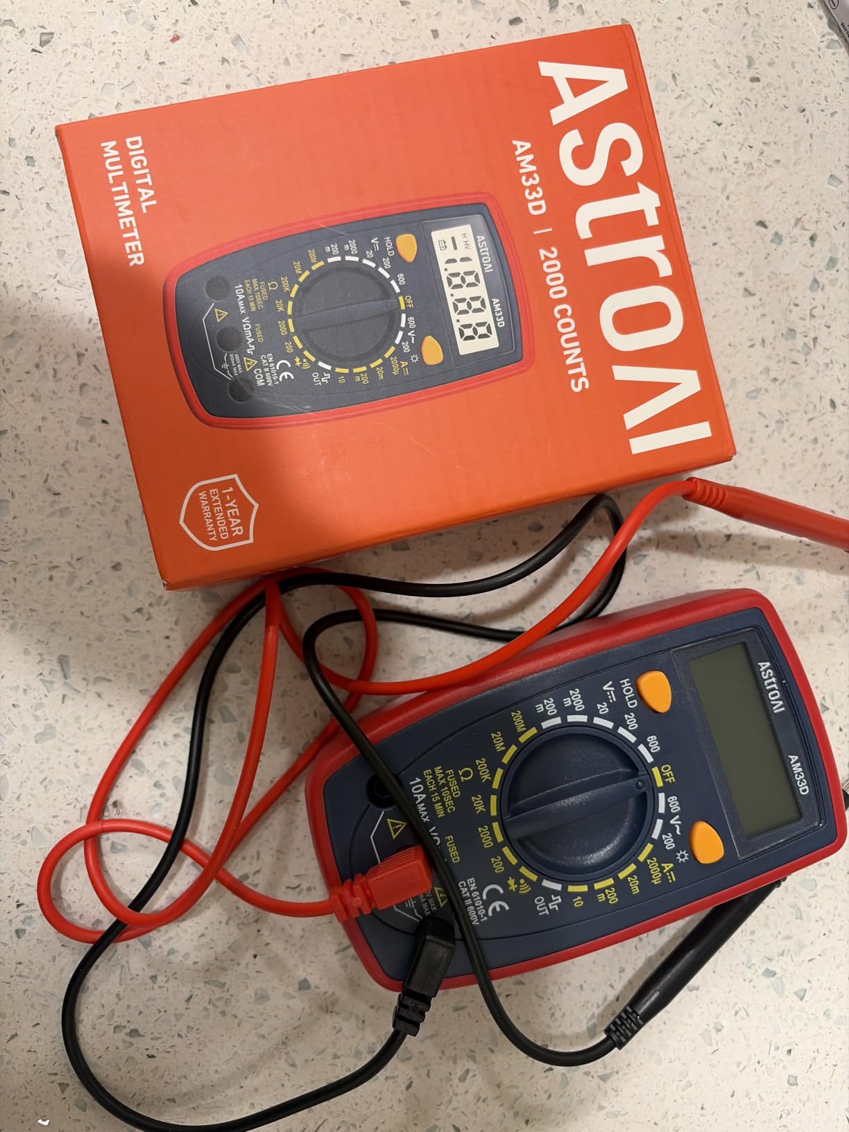AstroAI Digital Multimeter Tester 2000 Counts with DC AC Voltmeter and Ohm Volt Amp Meter customer photo 2