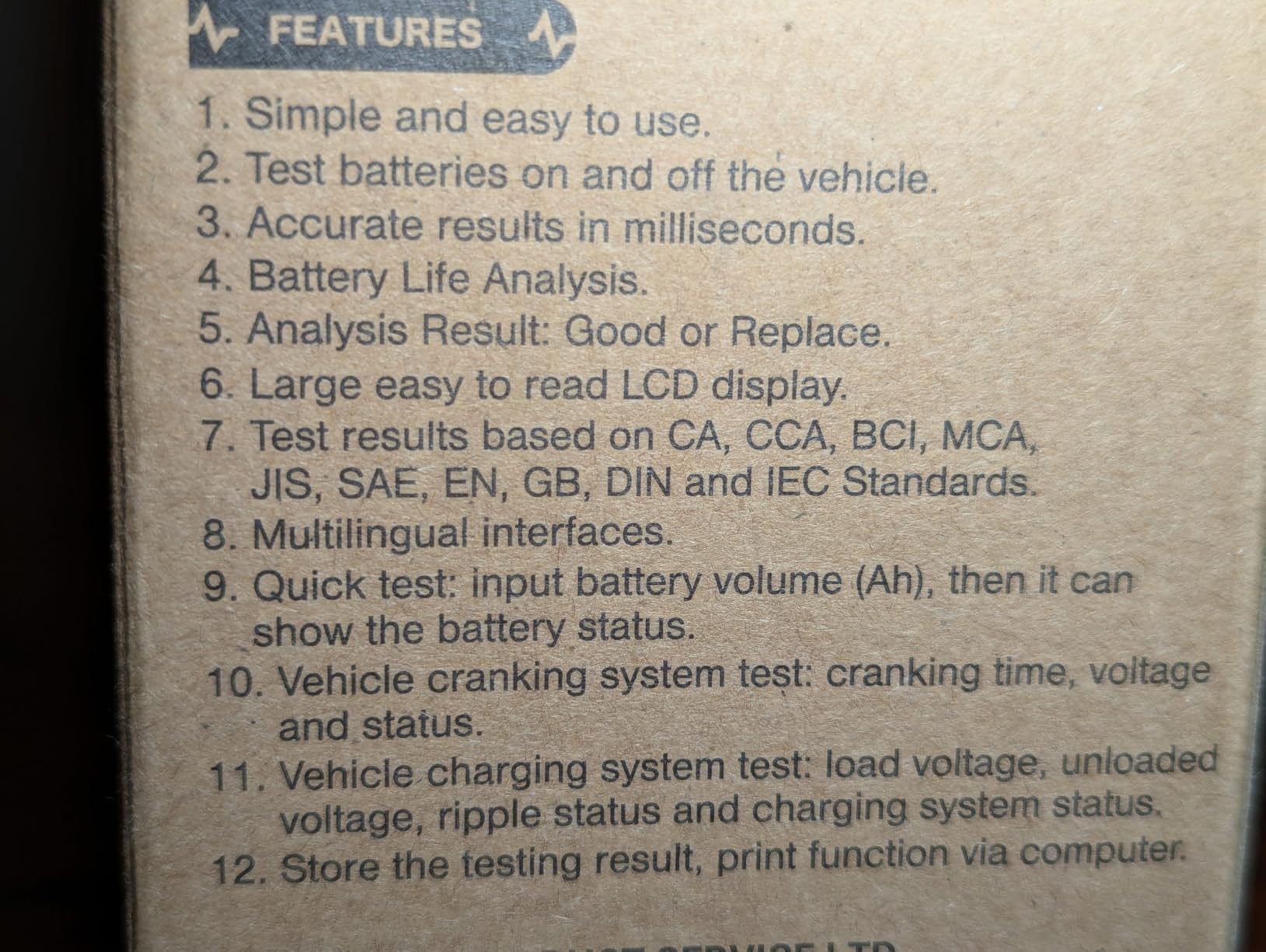 ANCEL BA101 Car Battery Tester, 12V Digital Automotive Alternator Meter Diagnostic Tool,100-2000 CCA Load Capacity, Charging & Cranking Analyzer for Truck, Boat, RV, Marine Vehicle, and More customer photo 1