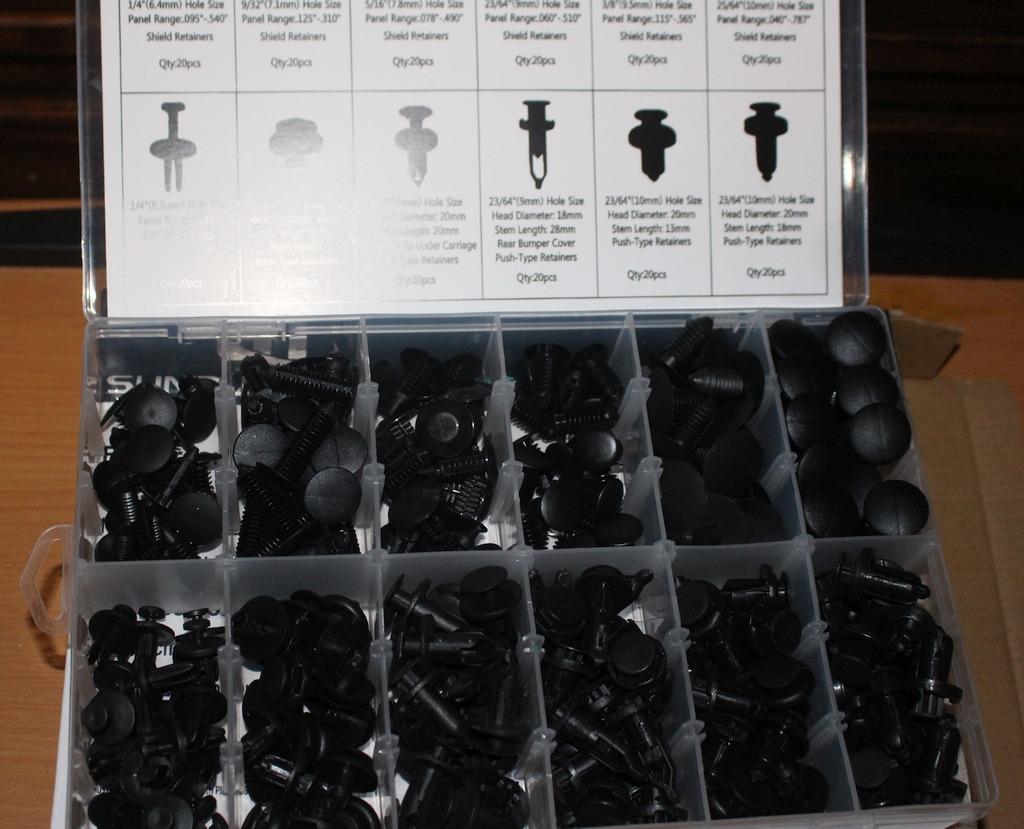 Sunplustrade 240 Pcs Bumper Clips Car Clips Plastic Rivets Fasteners Push Retainer Kit Most Popular Sizes Auto Push Pin Rivets Set for GM Ford Toyota Honda Chrysler customer photo 2
