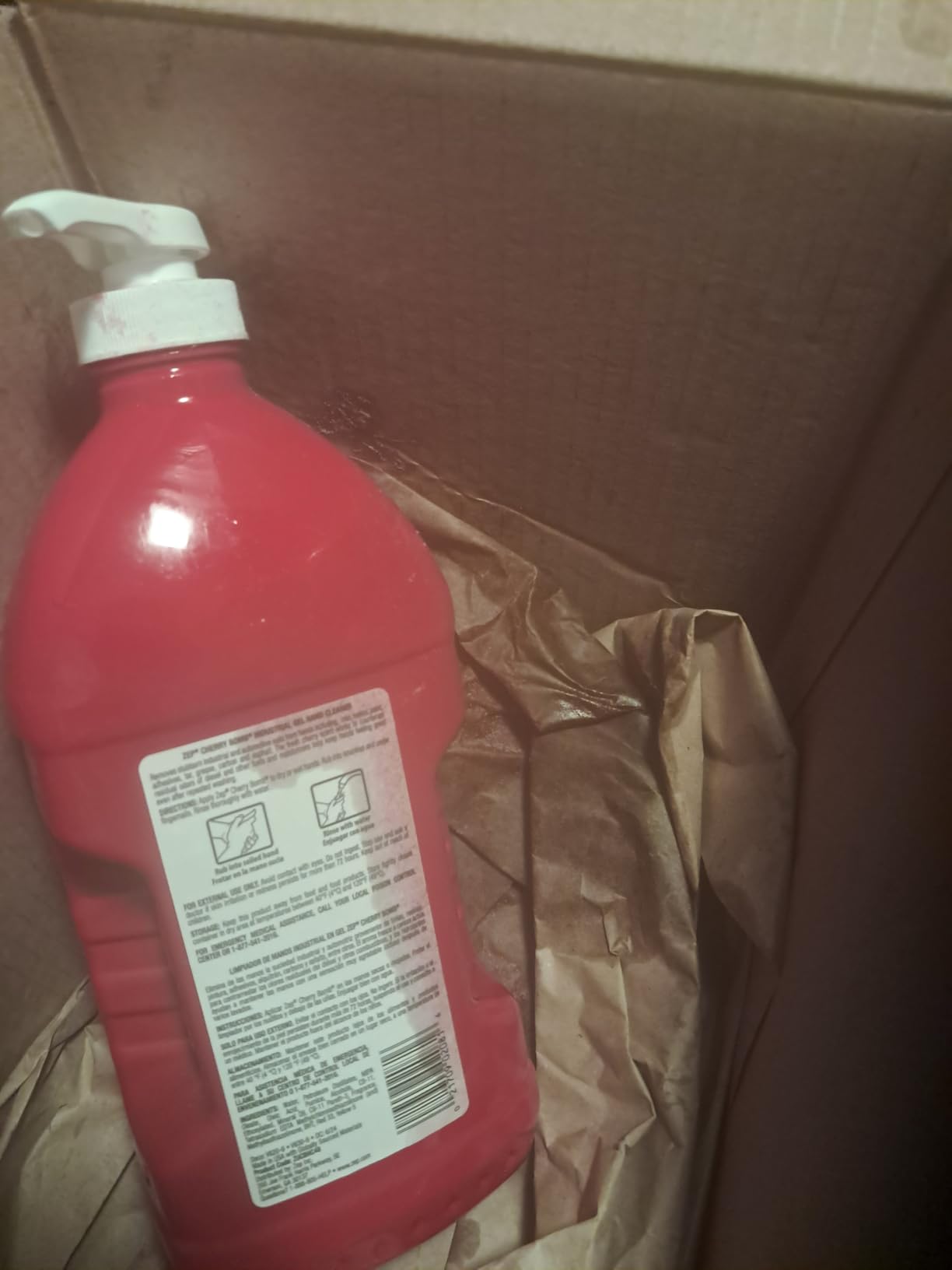 Zep Cherry Bomb Hand Cleaner - 48 Ounce - Volcanic Rock and Emollients - Perfect for Mechanics and DIY'ers customer photo 1
