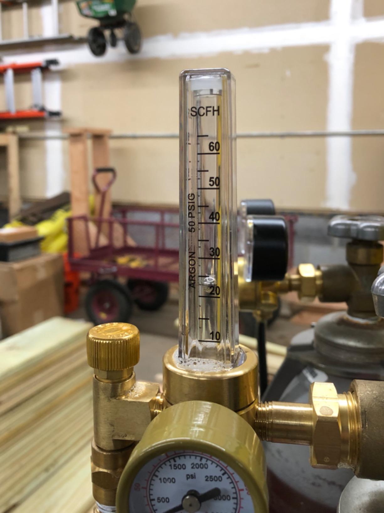 SPARC Argon Regulator & Flow Meter - Gas Regulator for MIG/TIG Welding | 0-70CFH CGA580 LIFETIME USA WARRANTY customer photo 1