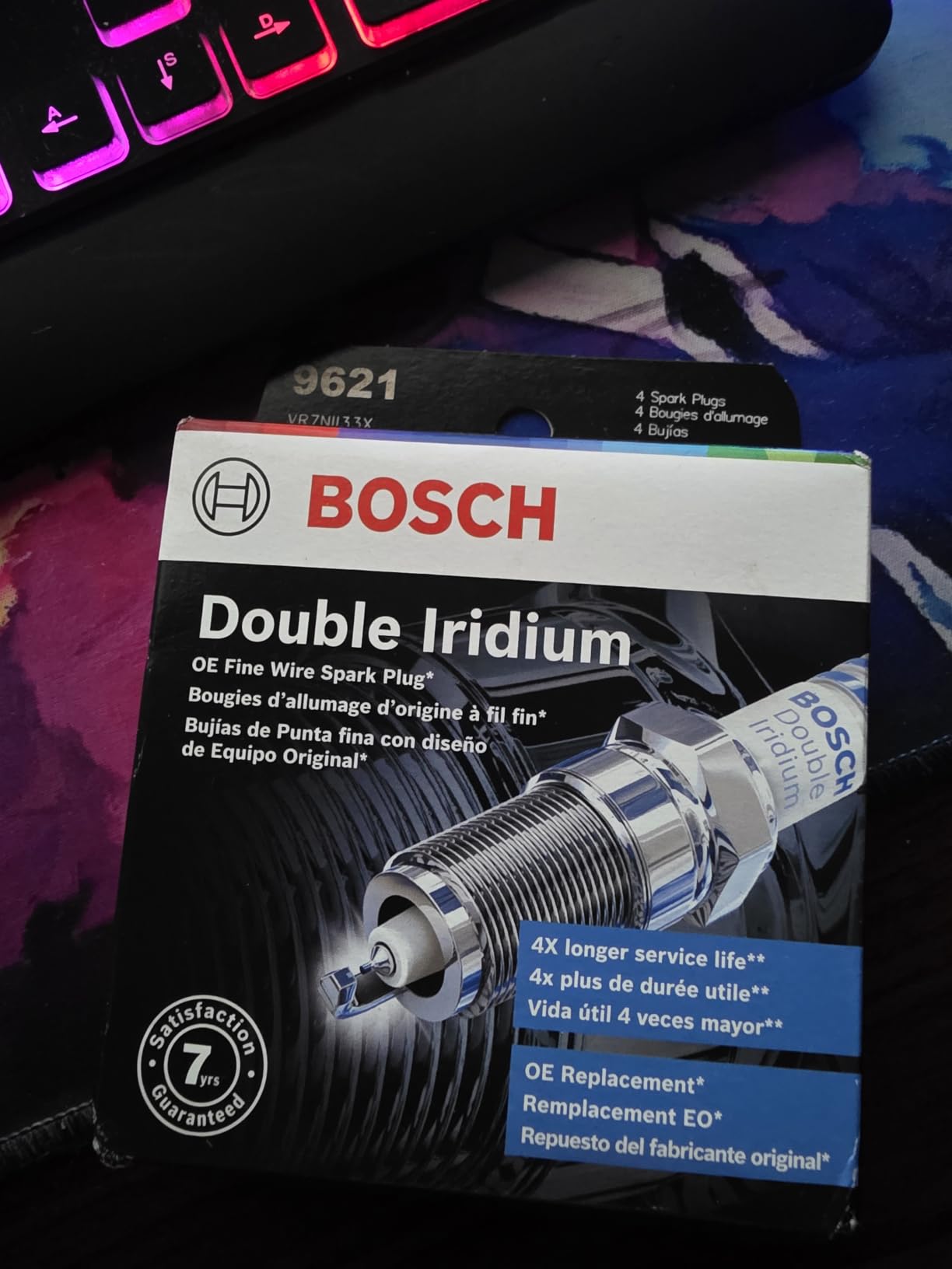 BOSCH 9621 OE Fine Wire Double Iridium Spark Plug - Pack of 4 customer photo 1