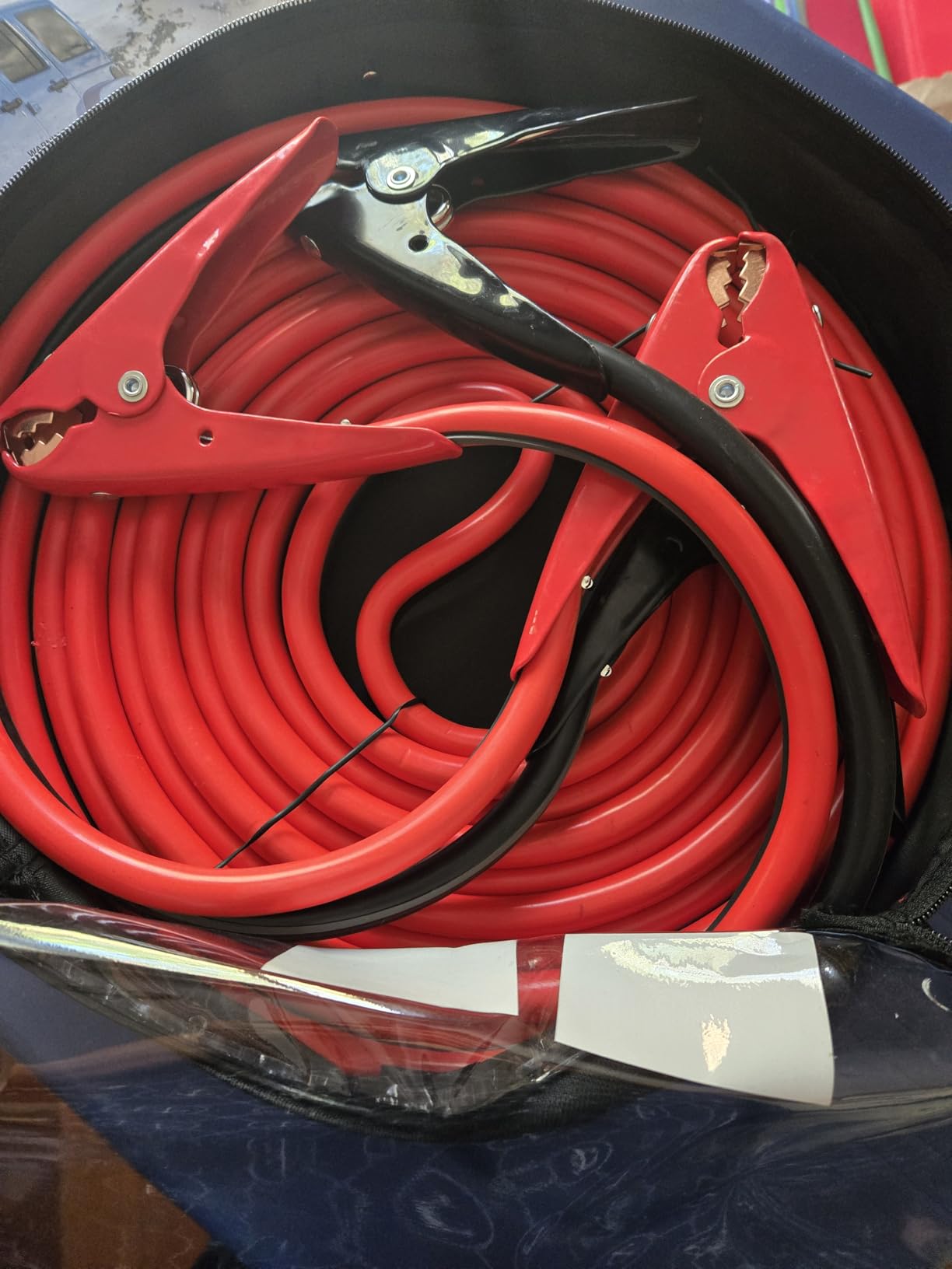 A ABIGAIL Heavy Duty Jumper Cables, Booster Cables 1 Gauge 800A 25 Ft customer photo 1