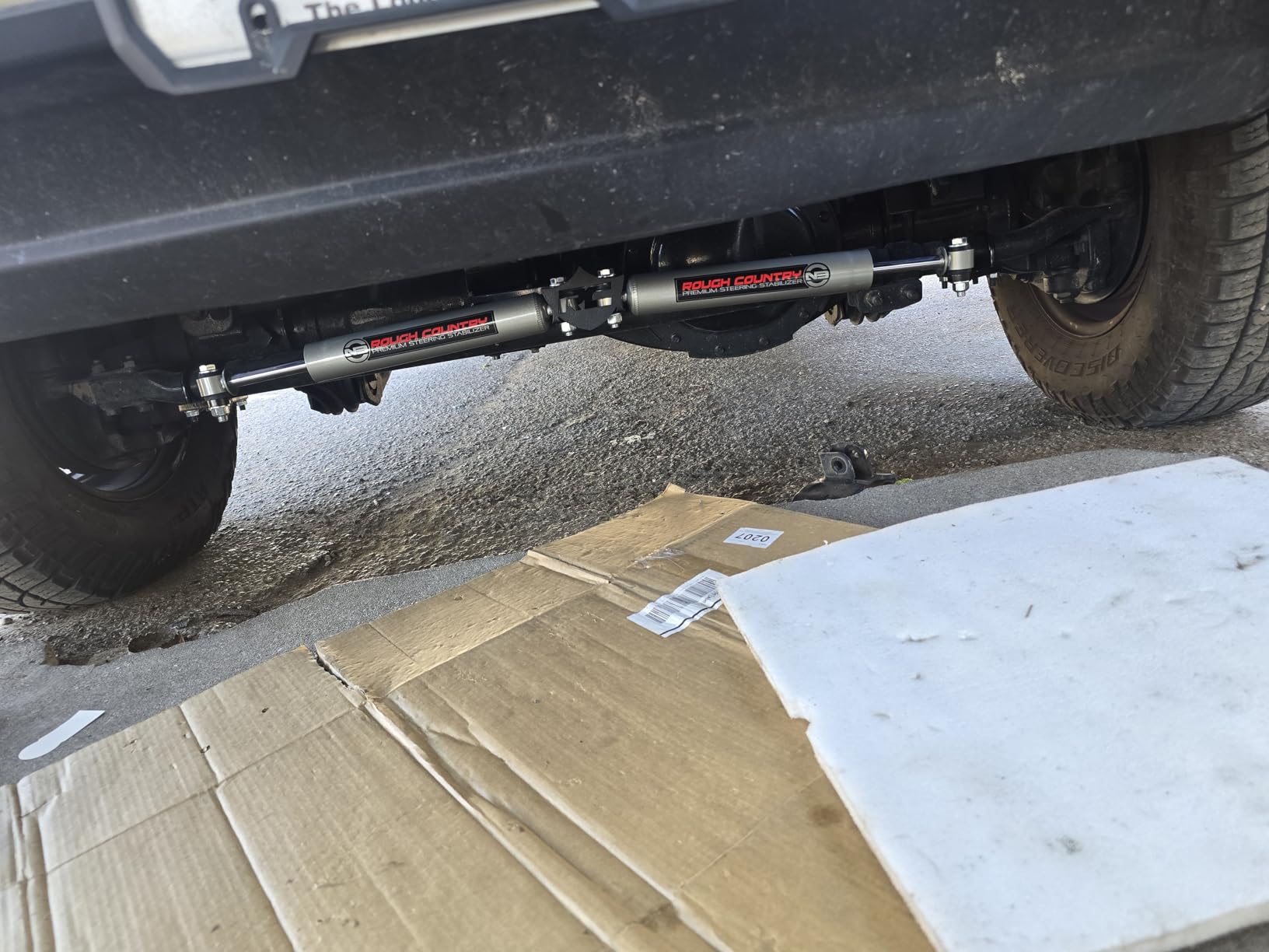 Rough Country N3 Dual Steering Stabilizer for 14-24 Ram 2500/3500 4WD - 8749430 customer photo 2