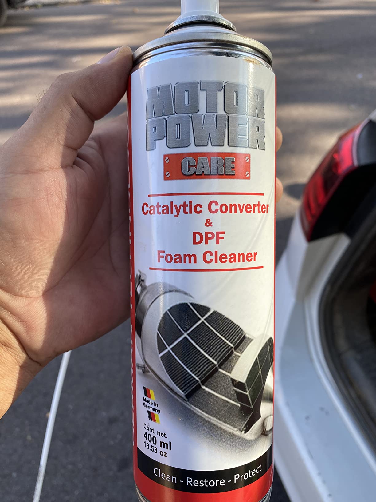 MotorPower Care DPF Foam Cleaner - Diesel Particulate Filter & Catalytic Converter Cleaner Spray | No Removal Needed | Cleans Soot & Carbon via O2 Sensor Port | German Technology customer photo 1