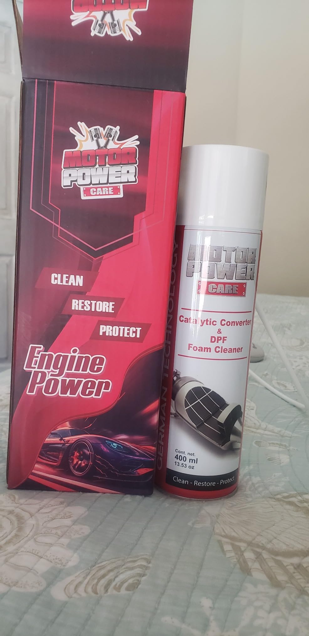 MotorPower Care DPF Foam Cleaner - Diesel Particulate Filter & Catalytic Converter Cleaner Spray | No Removal Needed | Cleans Soot & Carbon via O2 Sensor Port | German Technology customer photo 2