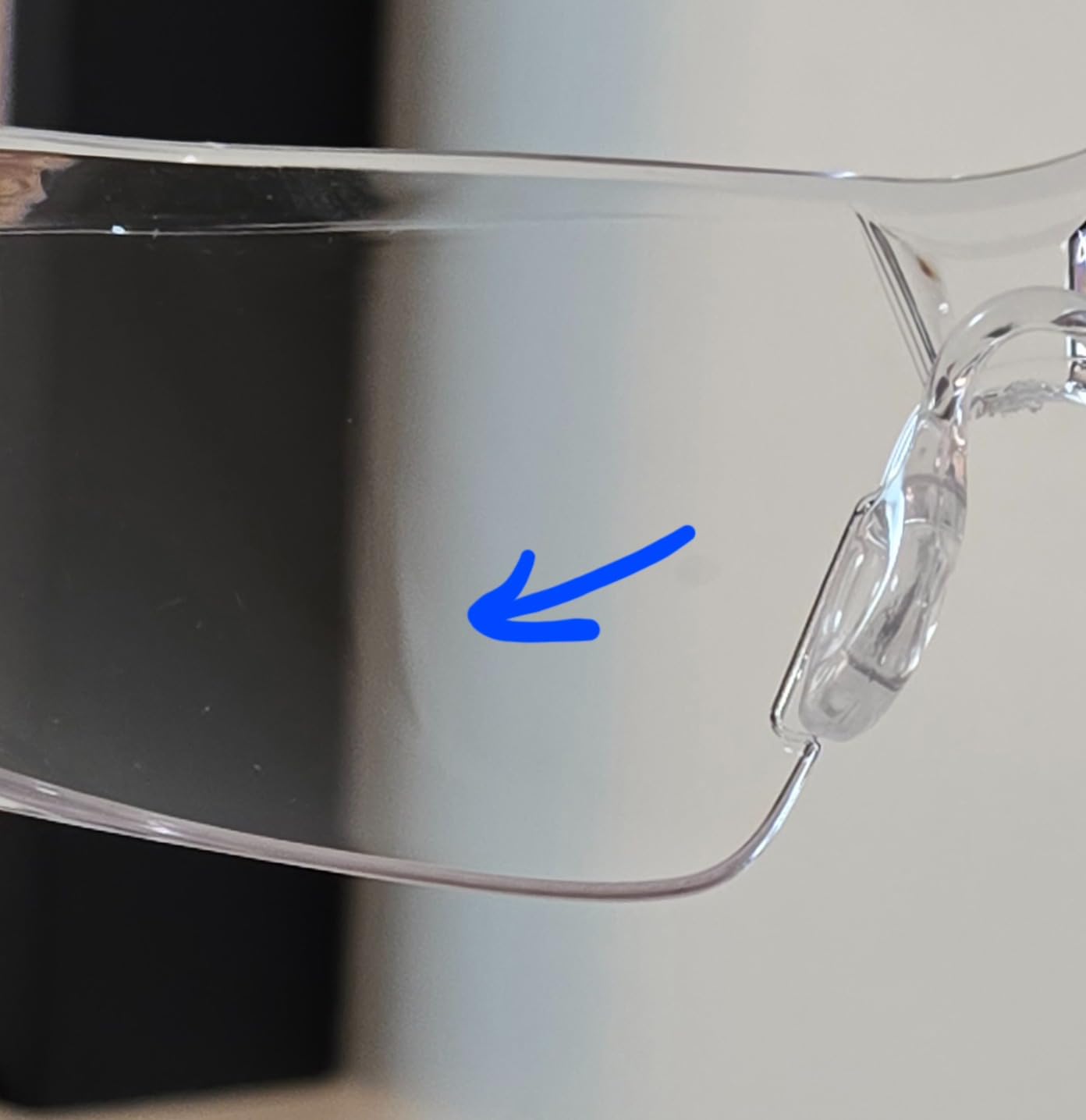 NoCry Clear Safety Glasses for Men and Women with Anti-Fog and Scratch Resistant Wrap Around Lenses, Adjustable Temples and Nose Pads - ANSI Z87 Certified Protective Eyewear with 100% UV Shielding customer photo 2