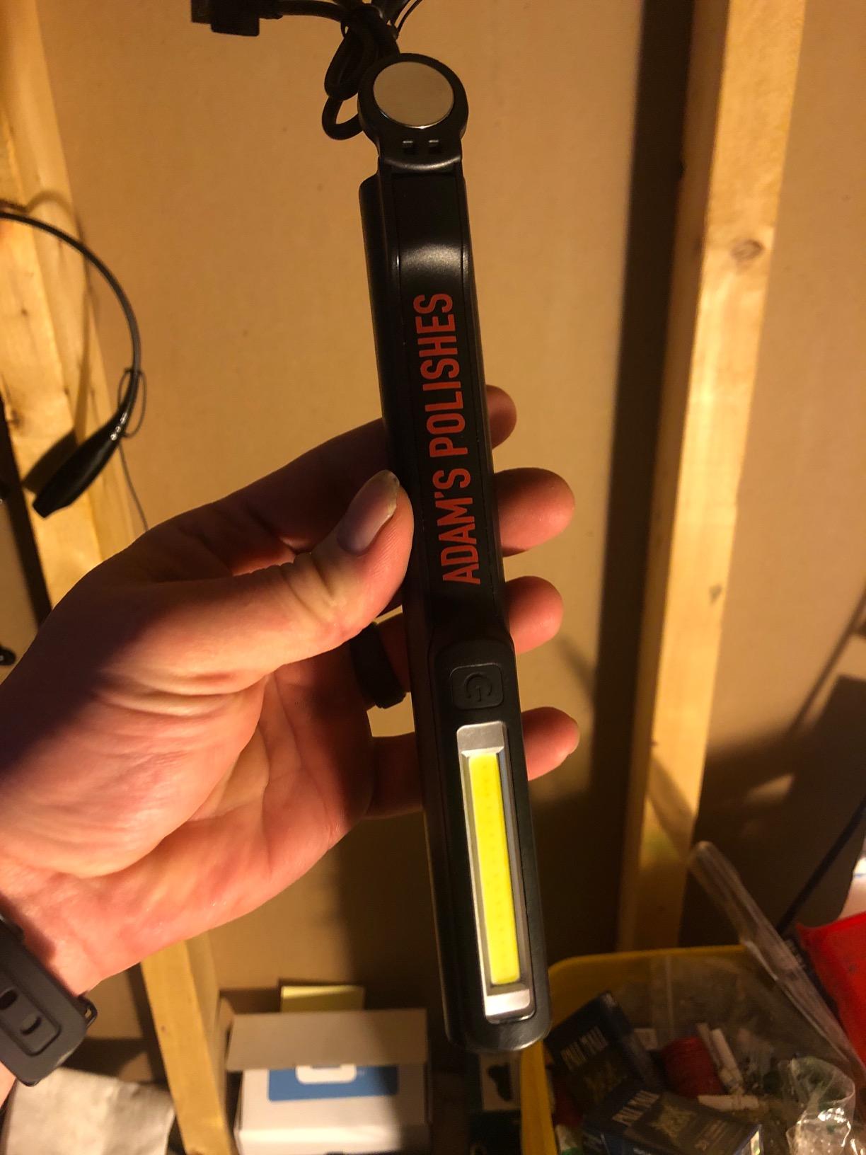 Adam's Polishes Swirl Finder Flashlight - Ultra Bright 170 Lumen Mini Light - Easily Spot Imperfections and Swirls in Your Paint When Polishing and Correcting Your Vehicles Finish customer photo 1