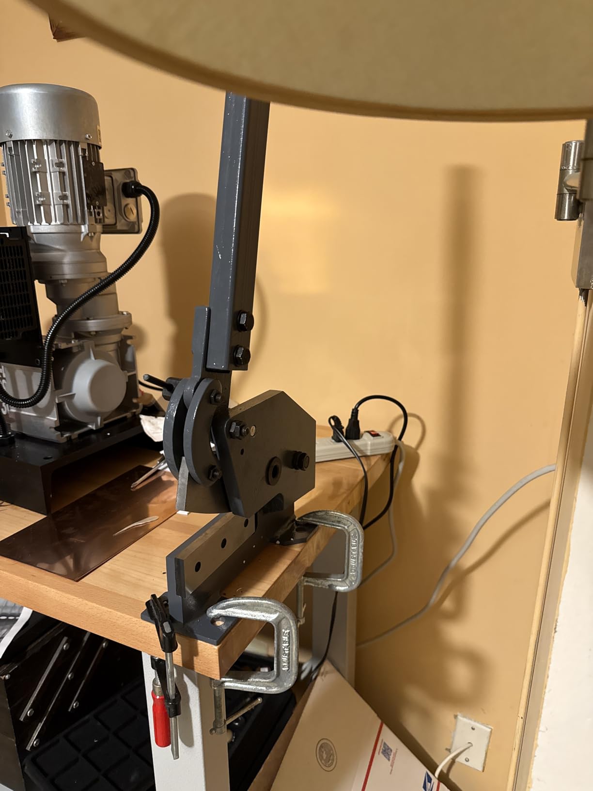 Manual Metal Shear, 8 in Bench Cutter KAKA INDUSTRIAL HS-8 customer photo 1