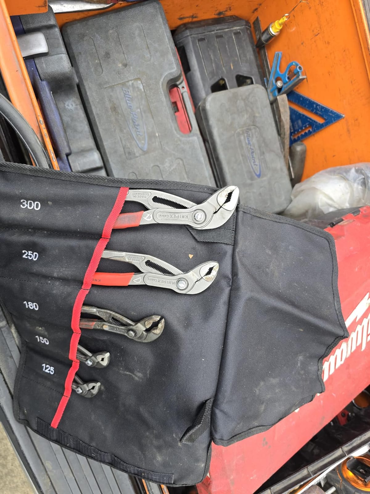 Knipex Tools 00 19 55 S5, Cobra Pliers, 5-Piece Set with Tool Pouch customer photo 1