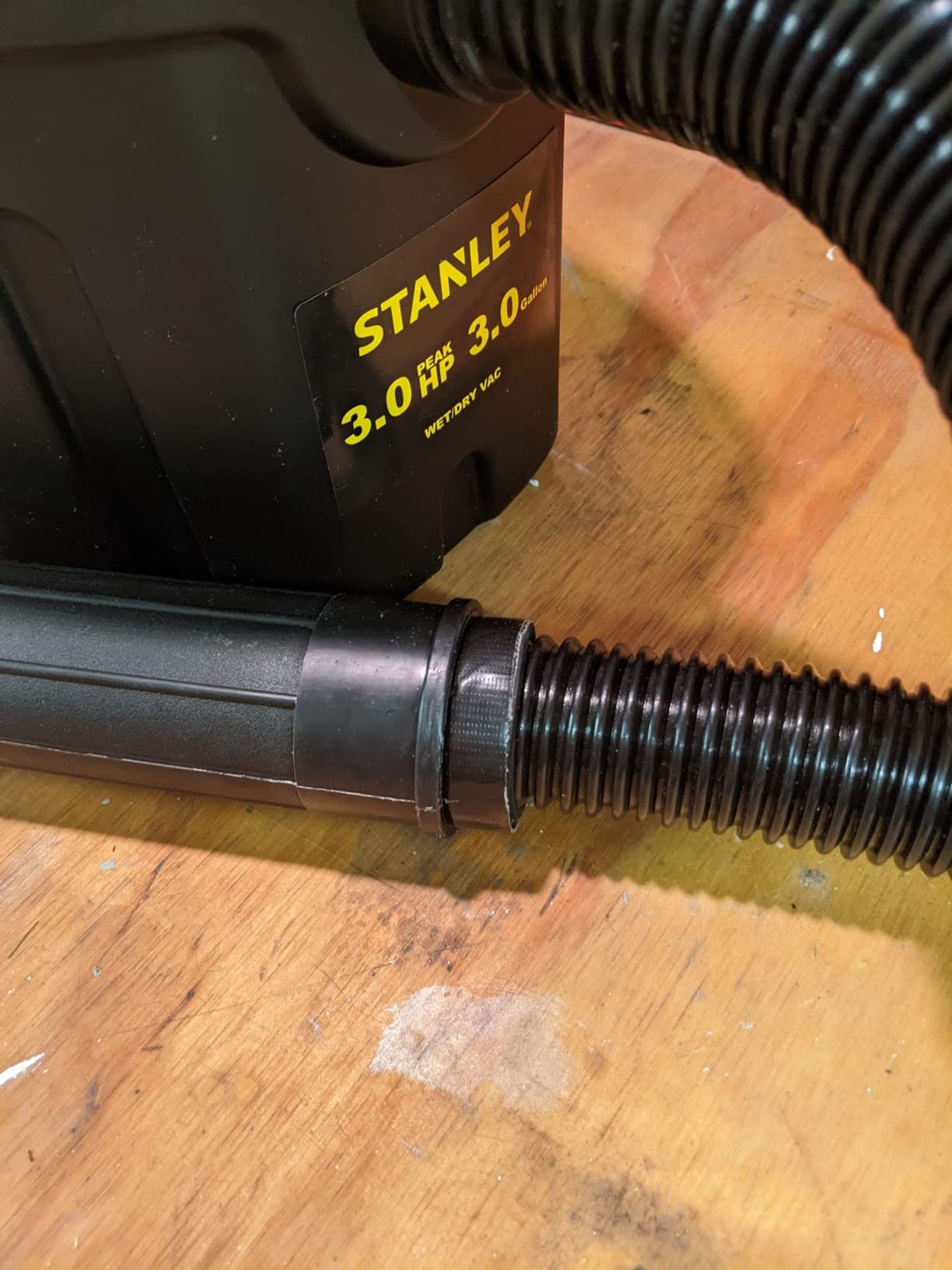STANLEY 3 Gallon Wet Dry Vacuum, 3 Peak HP Poly 2 in 1 Shop Vac with Powerful Suction, Portable Shop Vacuum Car Vacuum W/ 3 Horsepower Motor for Auto Detailing, Tight Space Garage,Van,Vehicle customer photo 1