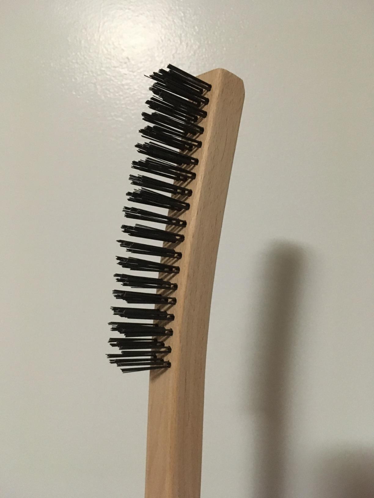 MAXMAN Wire Brush, Heavy Duty Carbon Steel and Stainless Steel Wire Brushes for Cleaning Rust, Grill, Paint Removal, Welding, Stiff Bristle Metal Brush with 14