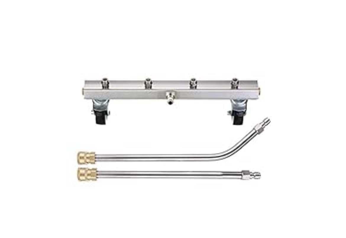 M MINGLE 13'' Pressure Washer Undercarriage Cleaner with 2 Extension Wands | Under Car Wash with 4 Nozzles, Removes Underbody Dirt and Oil, Fits Cars, Trucks, SUVs and Trailers, 4000 PSI customer photo 1