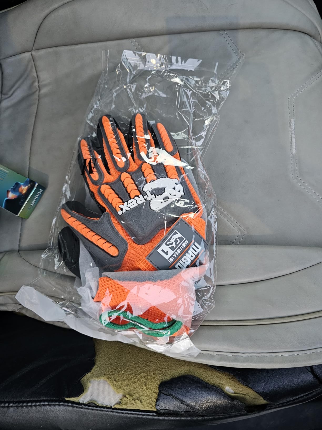 Magid T-REX TRX400 Impact Gloves, Sandy Nitrile, 1 Pair, Size 8/Medium customer photo 1