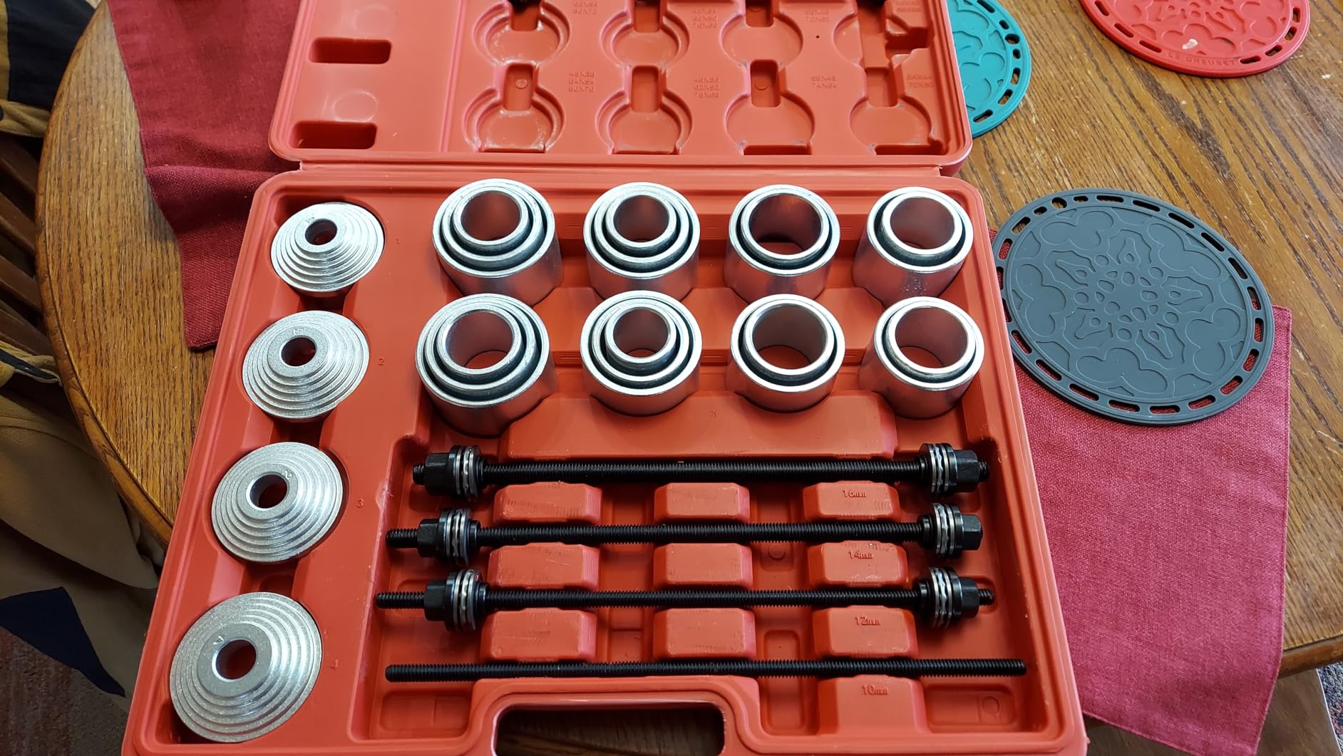 DAYUAN 28Pcs Pull and Press Sleeve Kit - Bearing & Bushing Press Tool, 40CR Steel, Universal Application with Storage Case customer photo 1