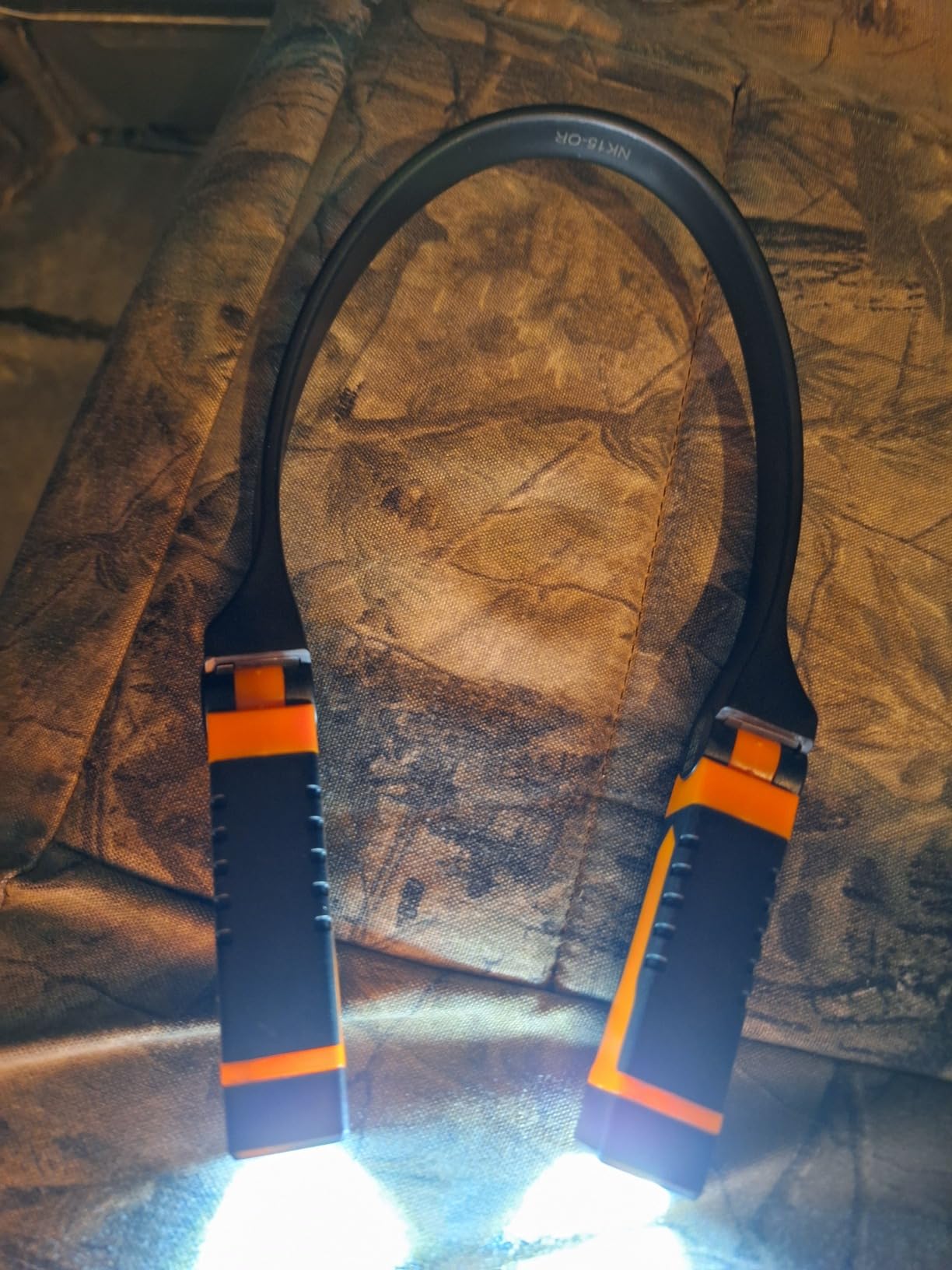 EZRED ANYWEAR Rechargeable Neck Light for Hands-Free Lighting - NK15, Perfect Light for Mechanics, Camping, Hunting, DIY Projects, Reading customer photo 2